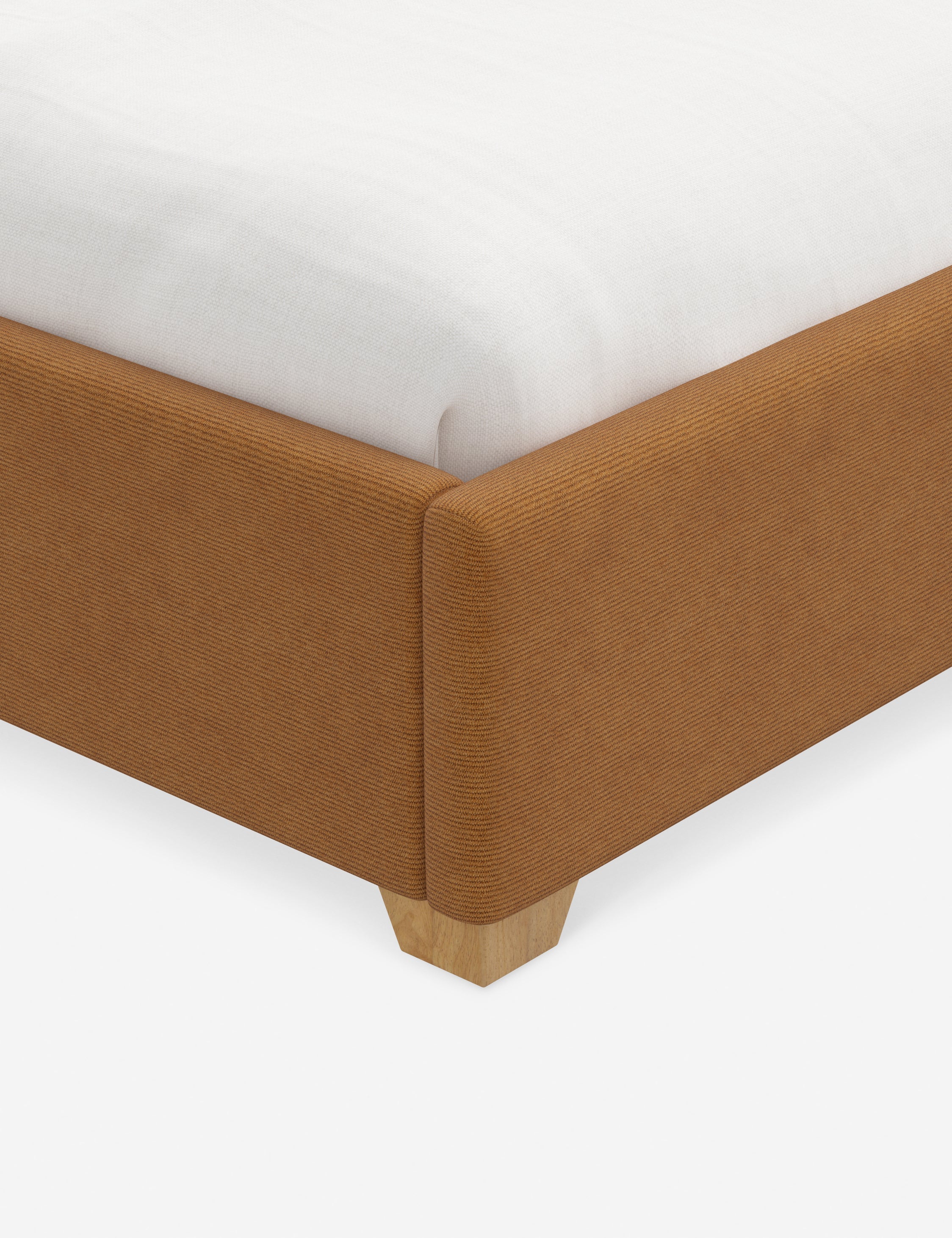 Pavo Platform Bed | Mission-Style Arch, Upholstered Headboard