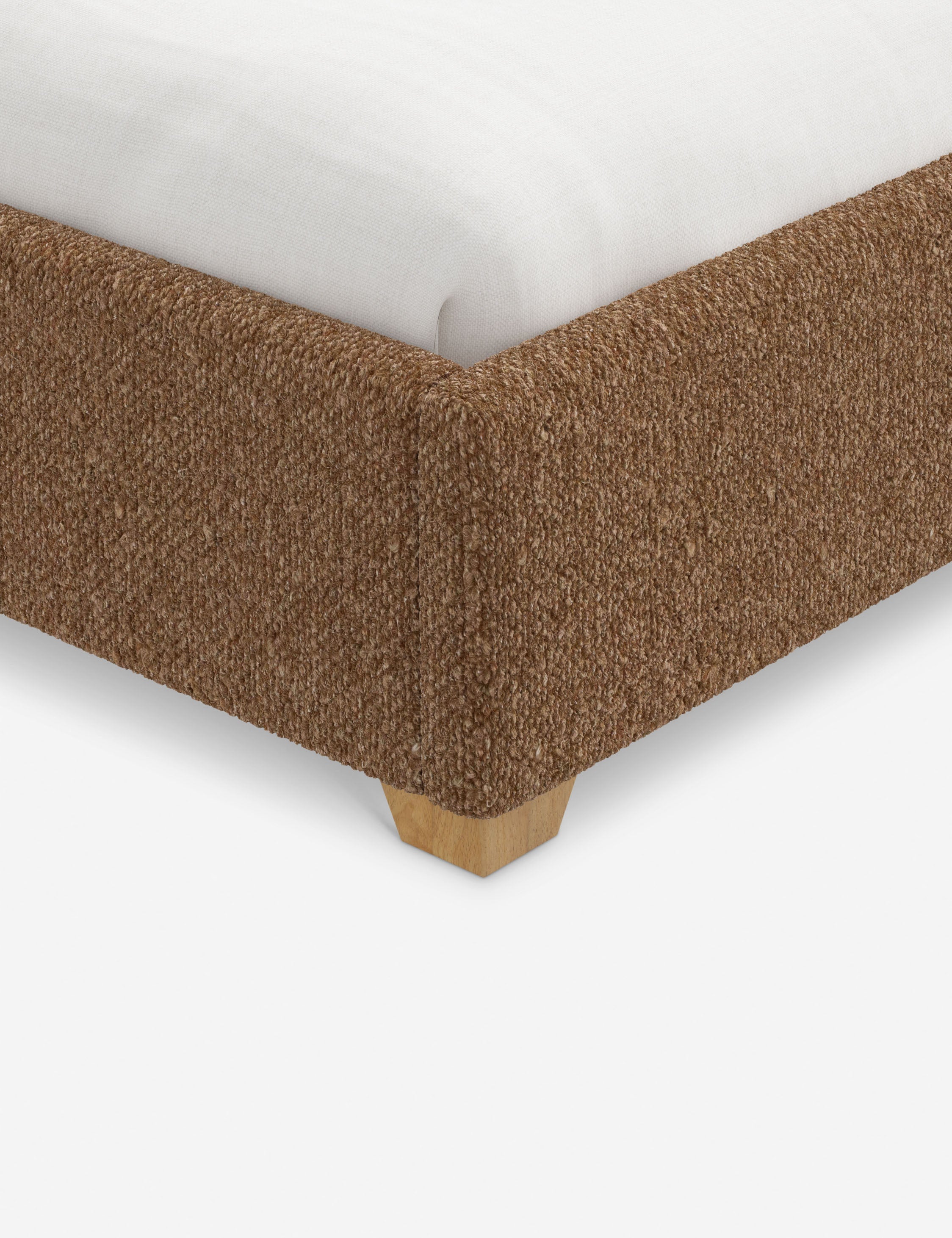 Pavo Platform Bed | Mission-Style Arch, Upholstered Headboard