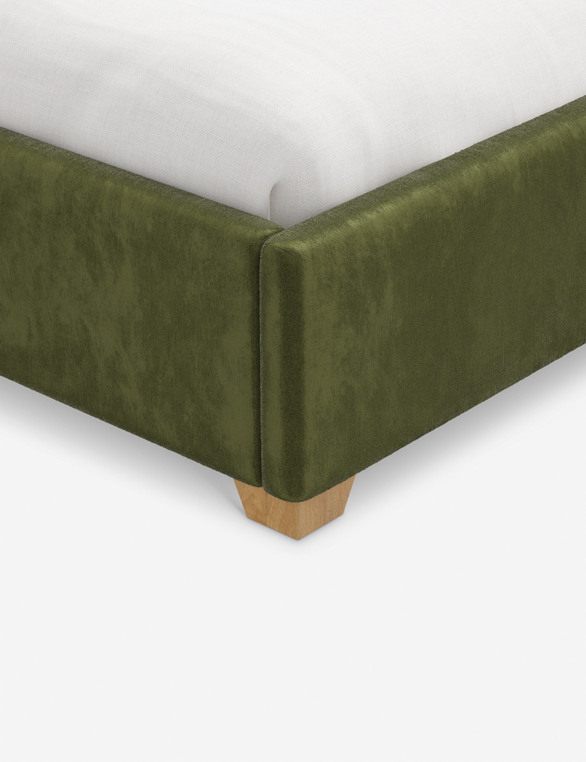 Pavo Platform Bed | Mission-Style Arch, Upholstered Headboard