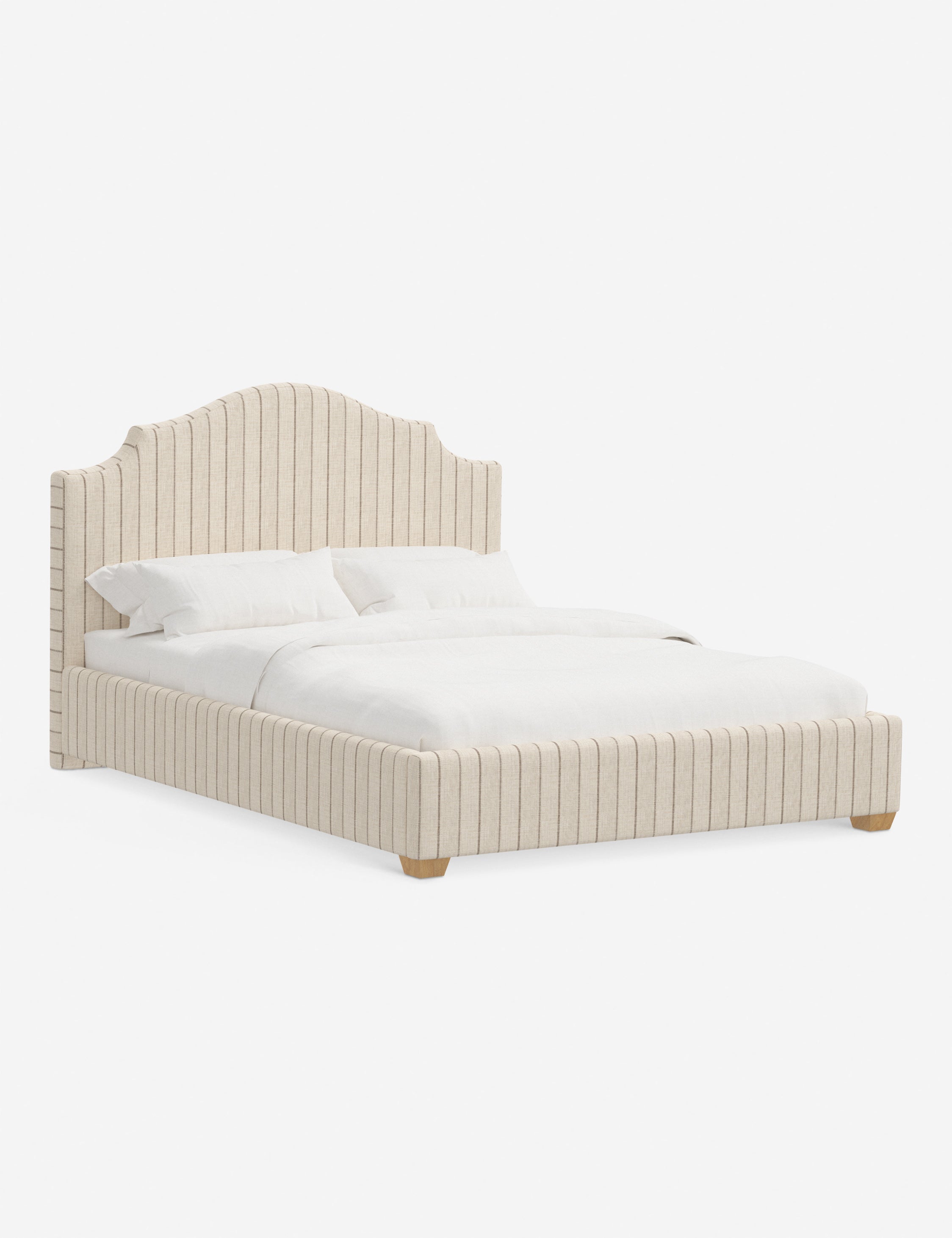 Pavo Platform Bed | Mission-Style Arch, Upholstered Headboard