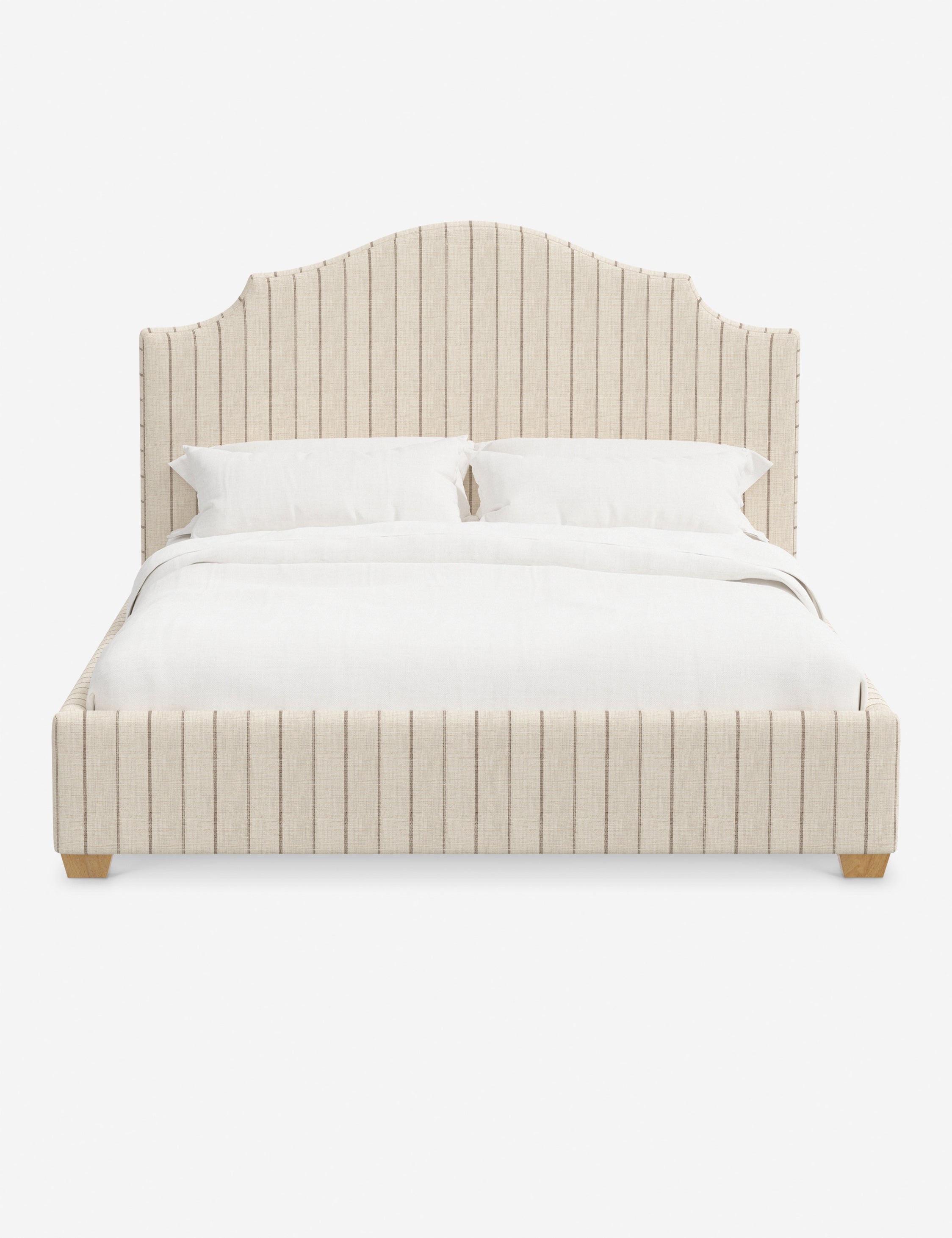 Pavo Platform Bed | Mission-Style Arch, Upholstered Headboard