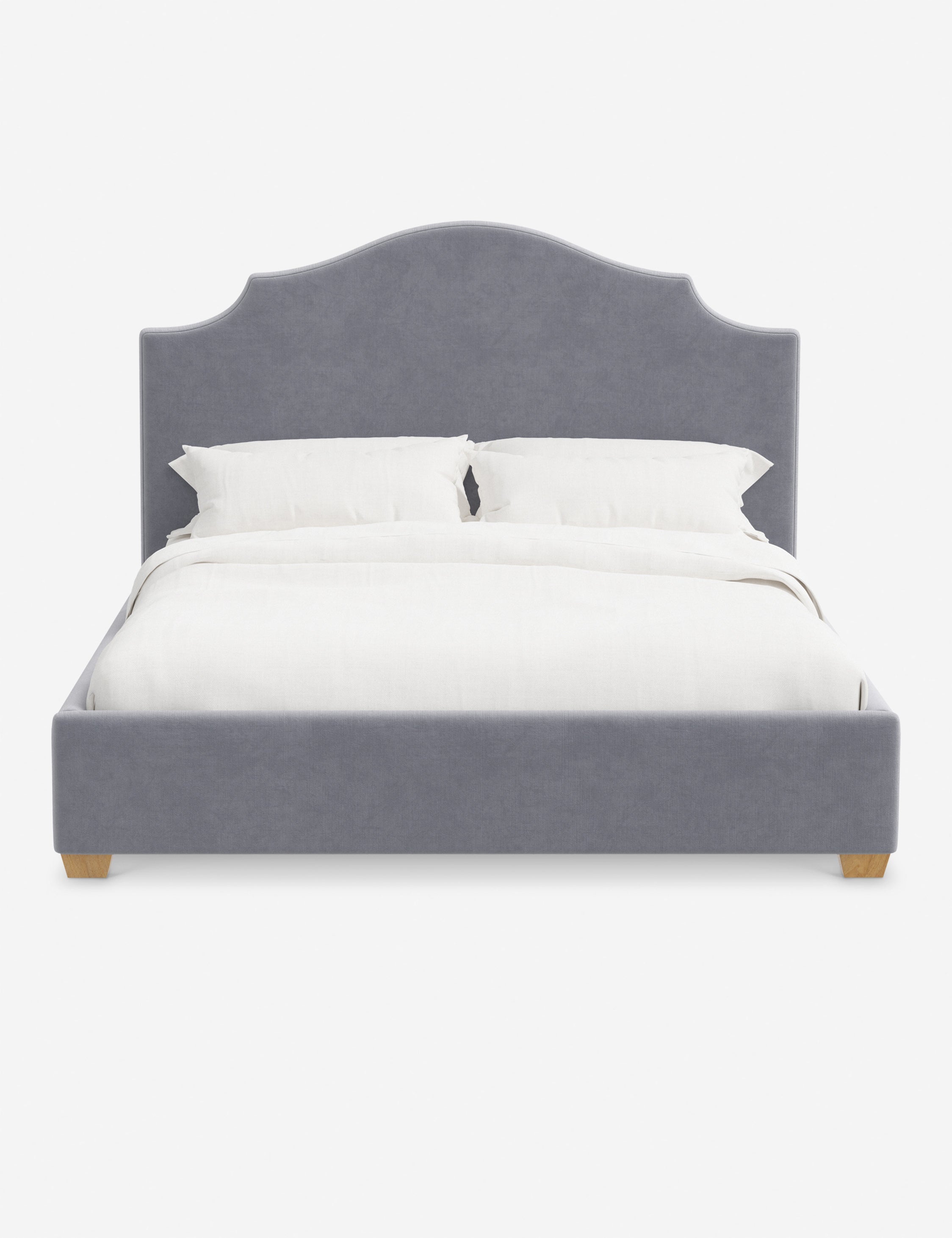 Pavo Platform Bed | Mission-Style Arch, Upholstered Headboard