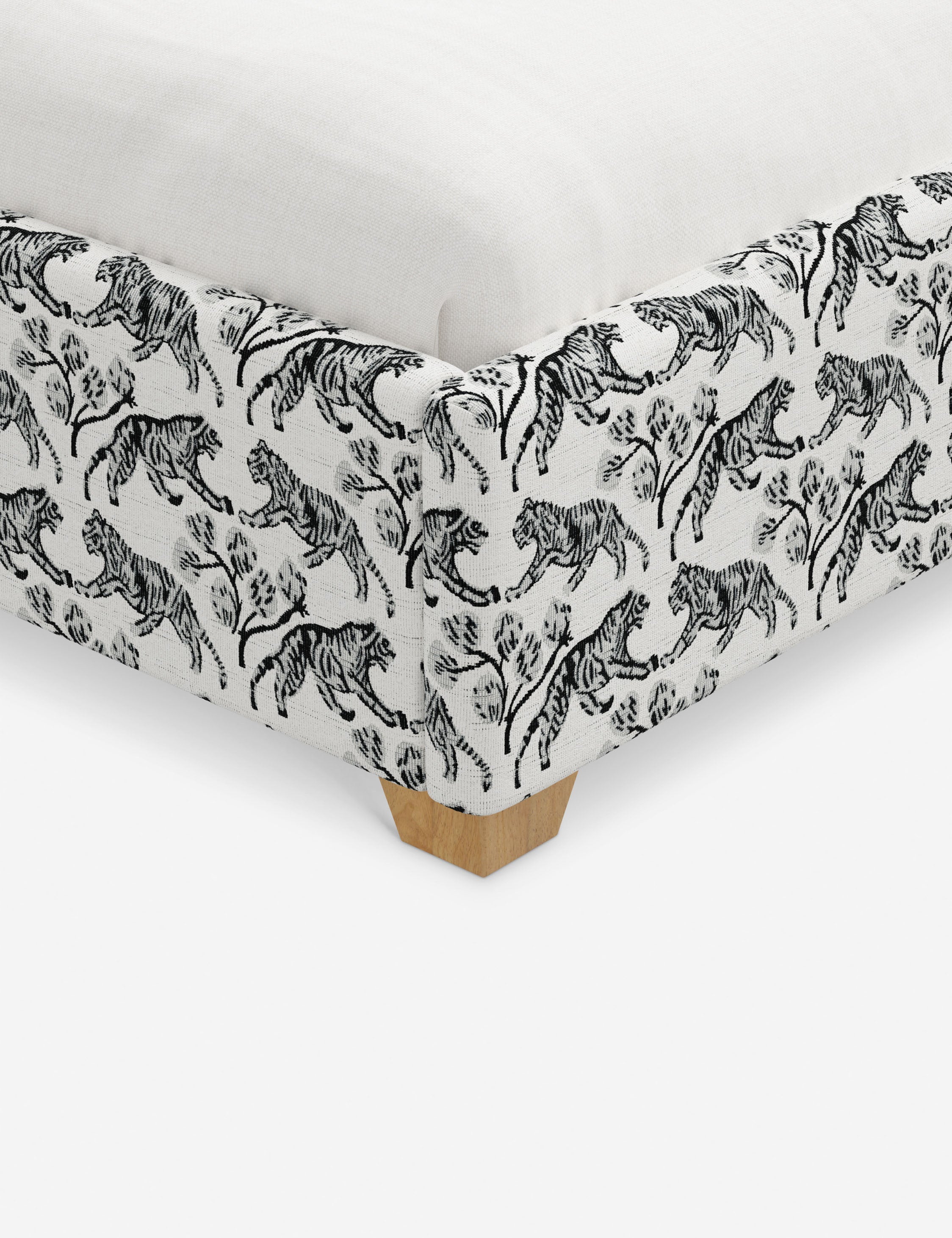 Pavo Platform Bed | Mission-Style Arch, Upholstered Headboard
