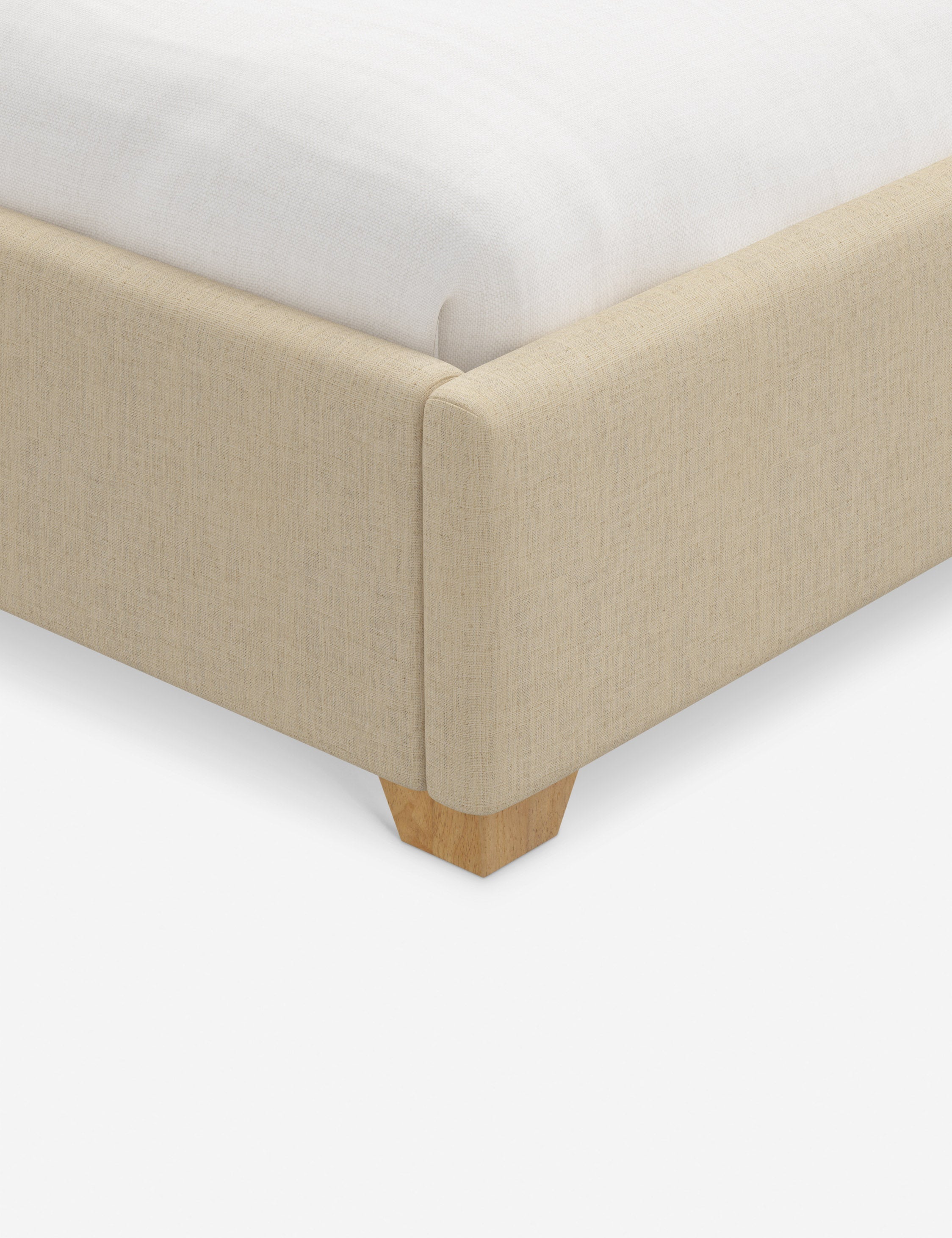 Pavo Platform Bed | Mission-Style Arch, Upholstered Headboard