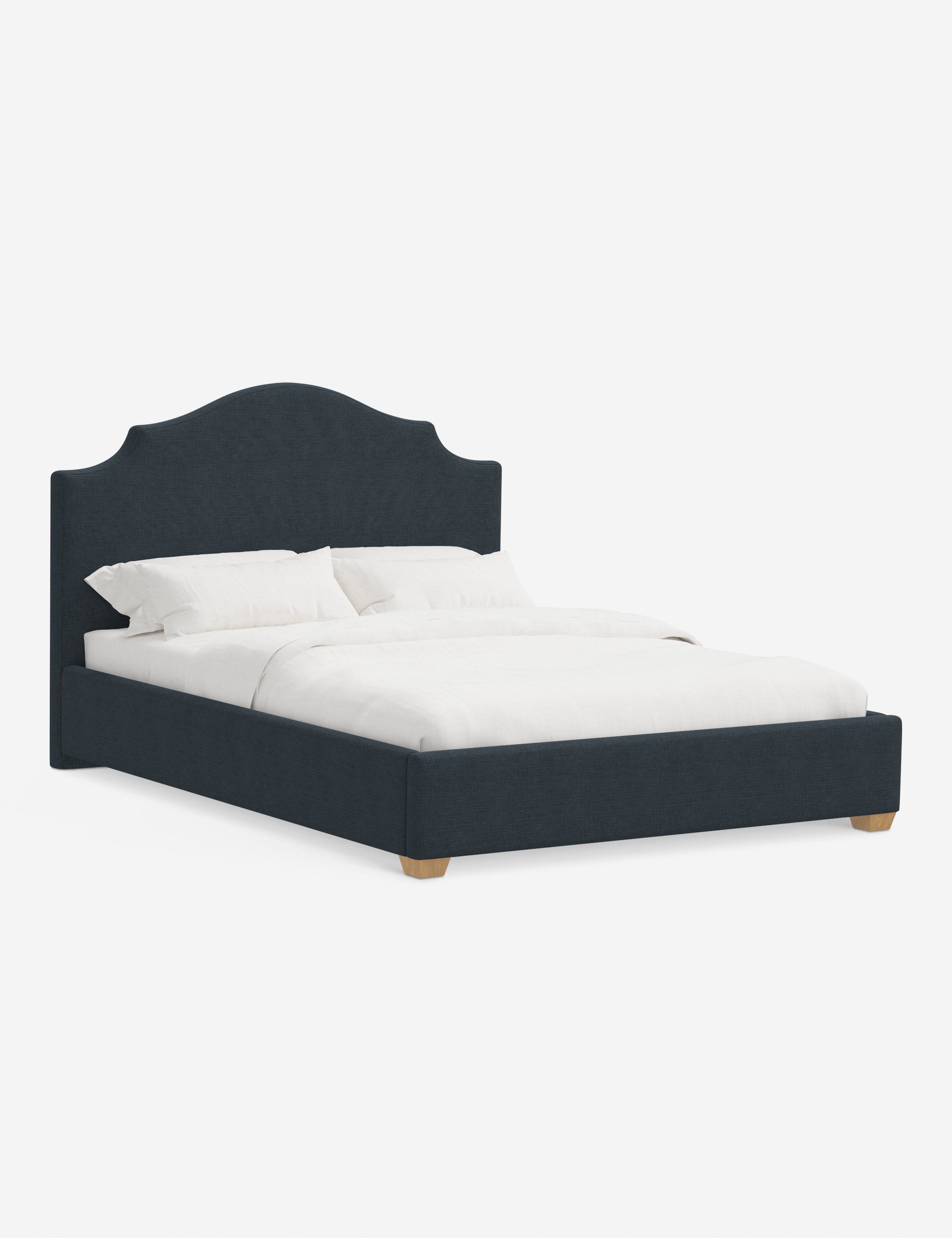 Pavo Platform Bed | Mission-Style Arch, Upholstered Headboard
