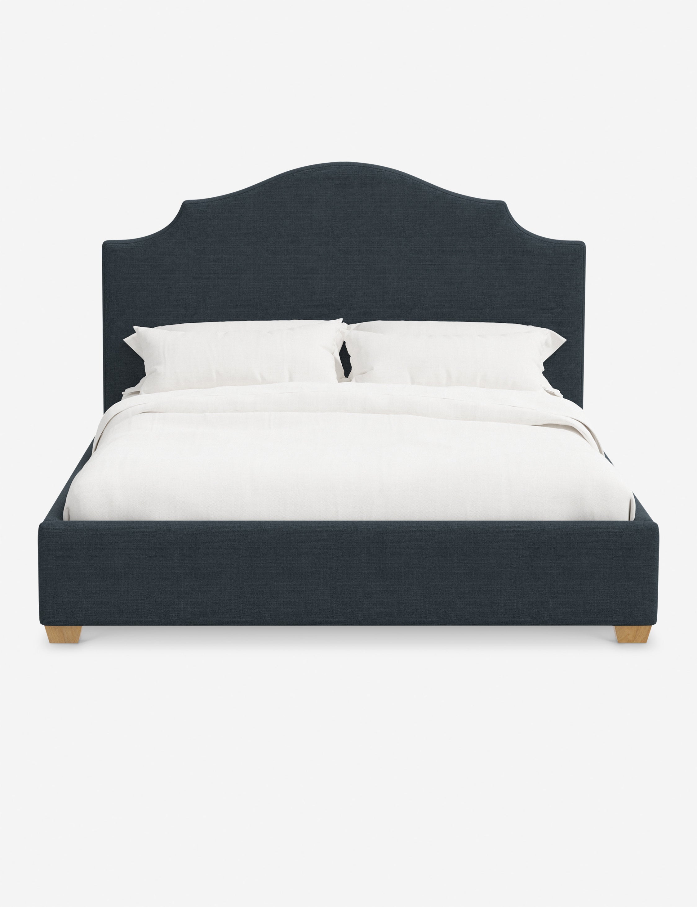 Pavo Platform Bed | Mission-Style Arch, Upholstered Headboard