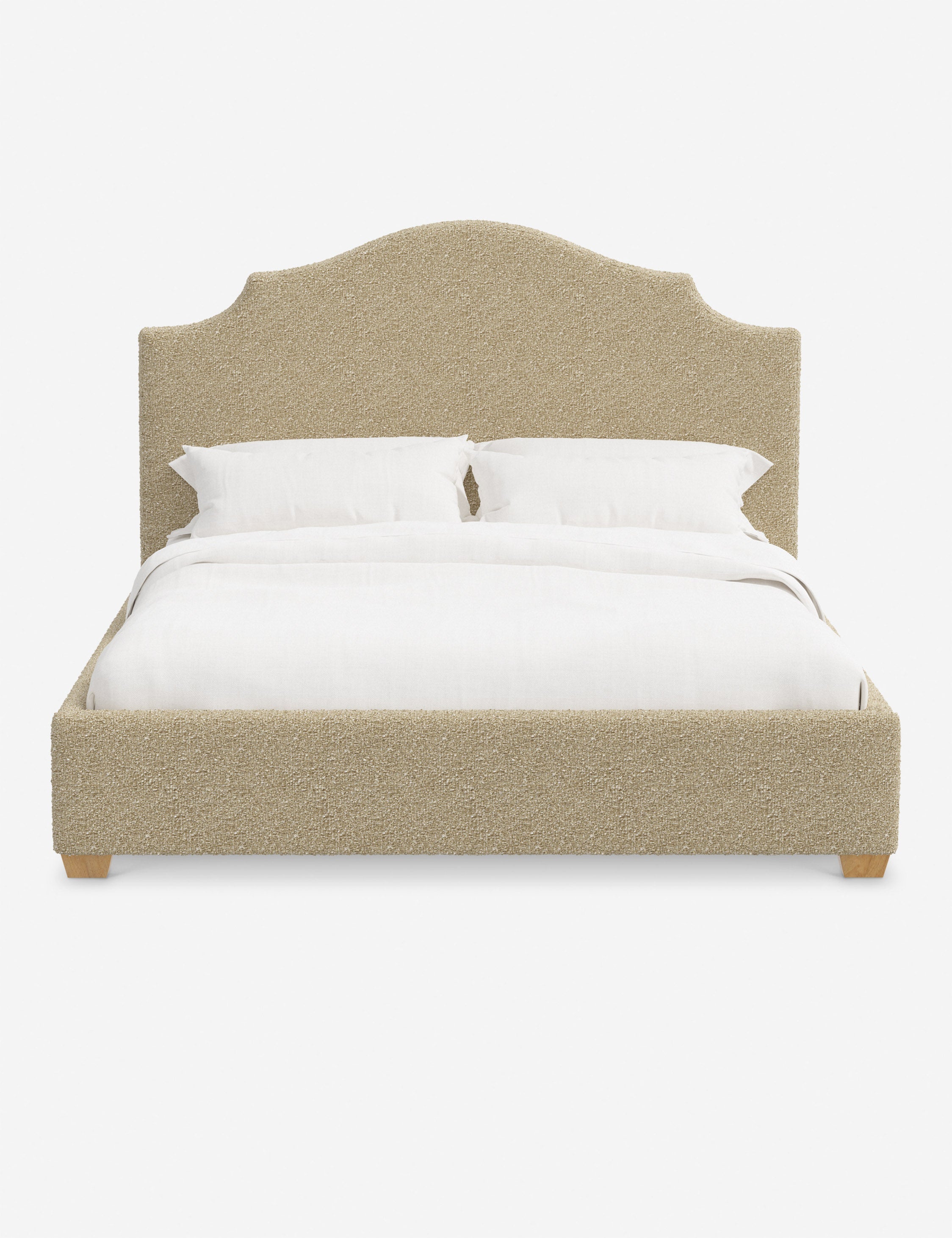 Pavo Platform Bed | Mission-Style Arch, Upholstered Headboard
