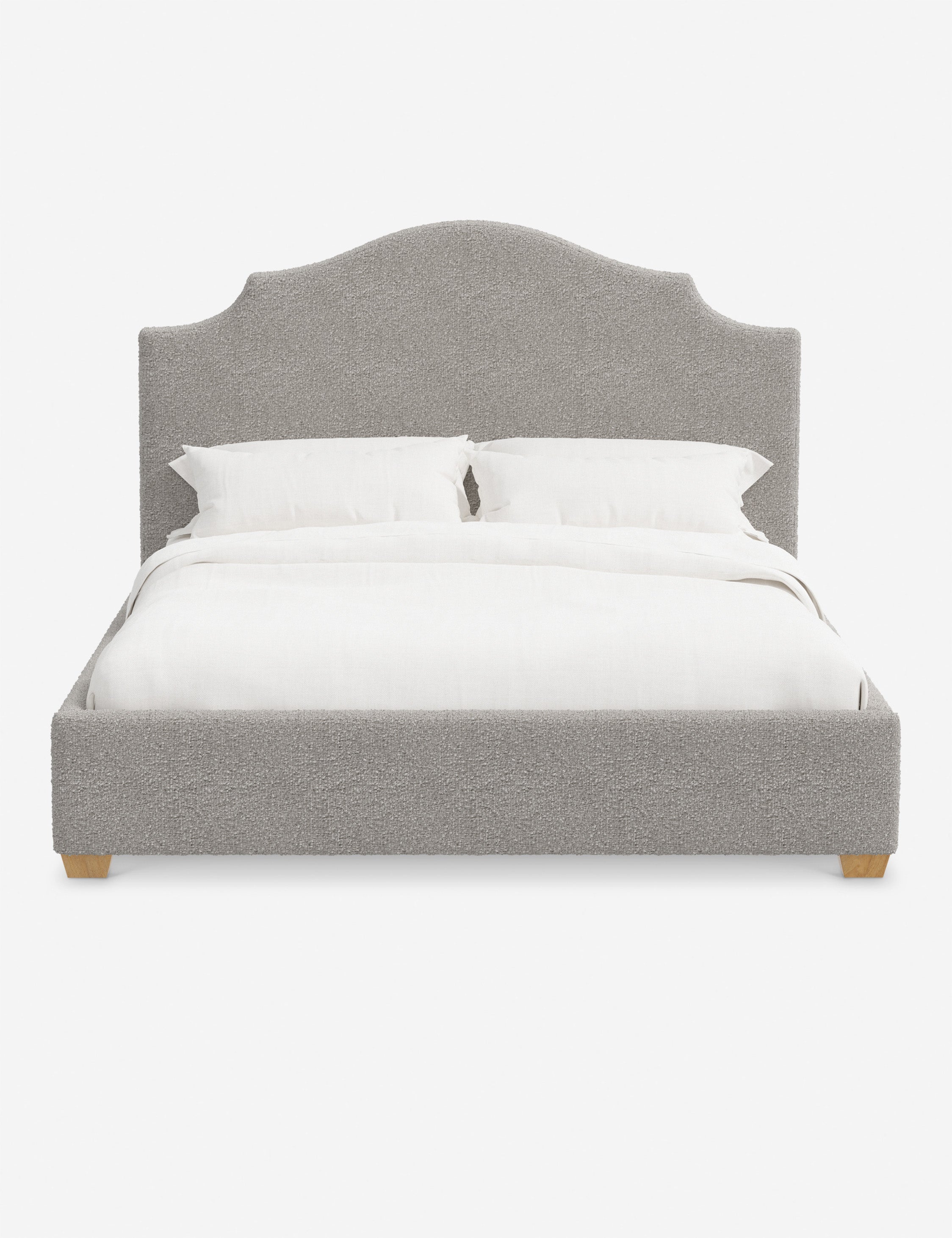 Pavo Platform Bed | Mission-Style Arch, Upholstered Headboard