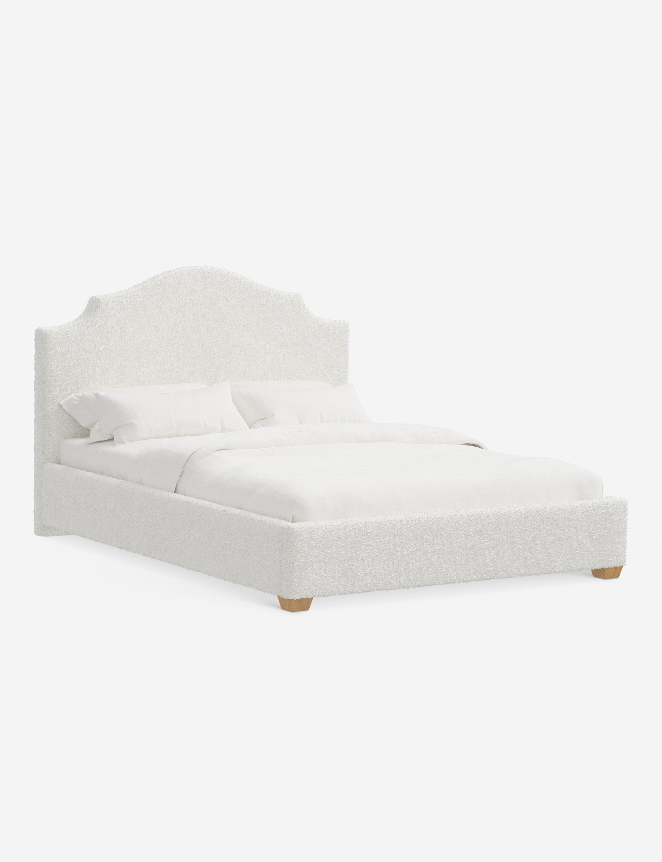 Pavo Platform Bed | Mission-Style Arch, Upholstered Headboard