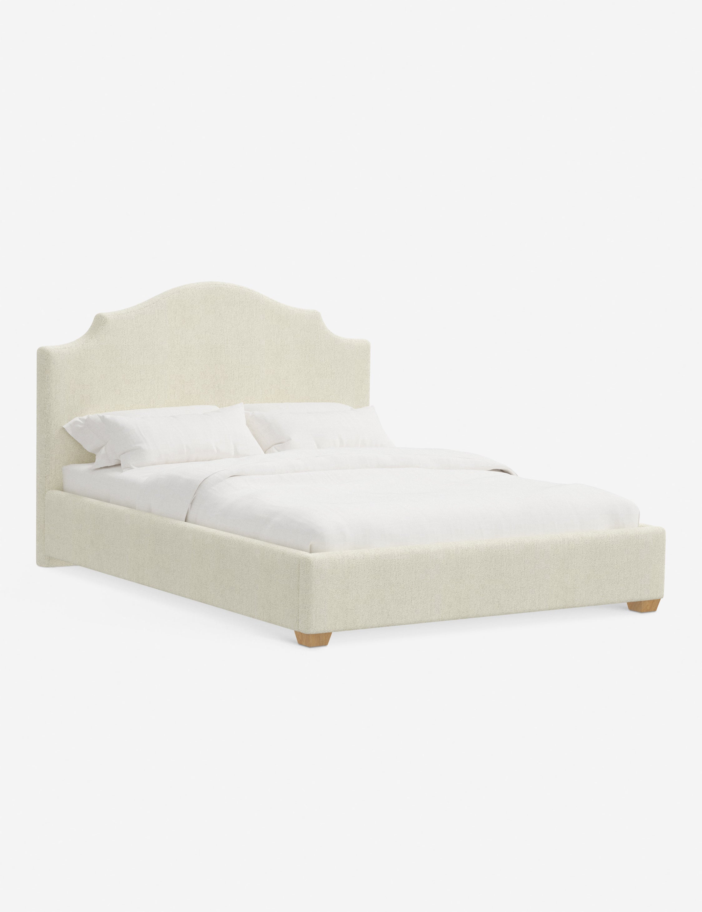 Pavo Platform Bed | Mission-Style Arch, Upholstered Headboard