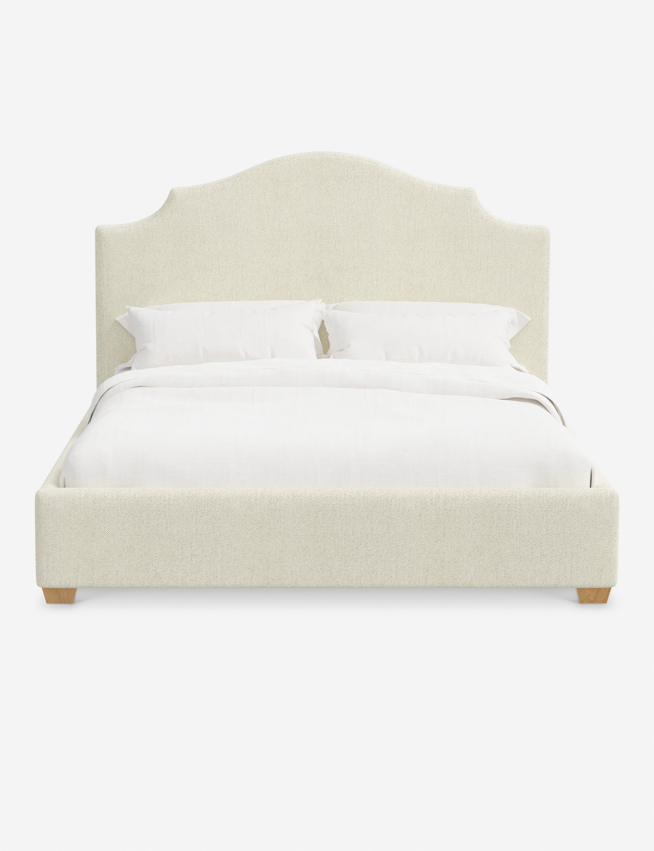 Pavo Platform Bed | Mission-Style Arch, Upholstered Headboard