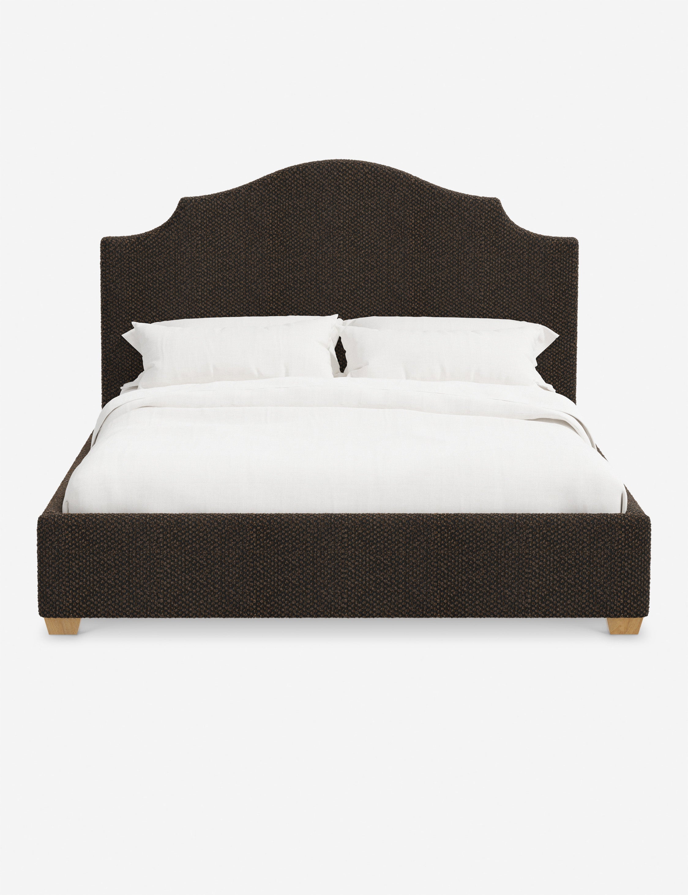 Pavo Platform Bed | Mission-Style Arch, Upholstered Headboard