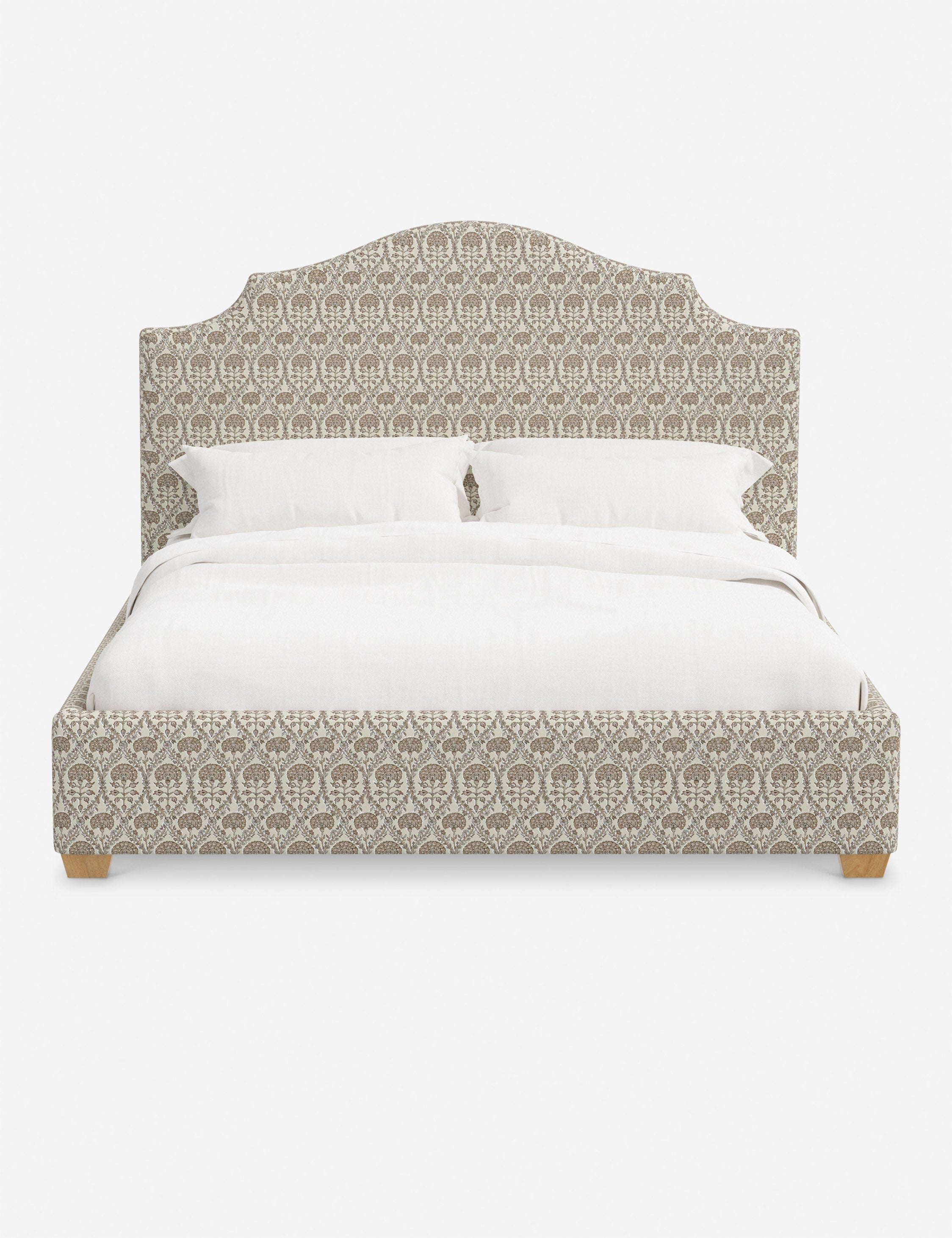 Pavo Platform Bed | Mission-Style Arch, Upholstered Headboard