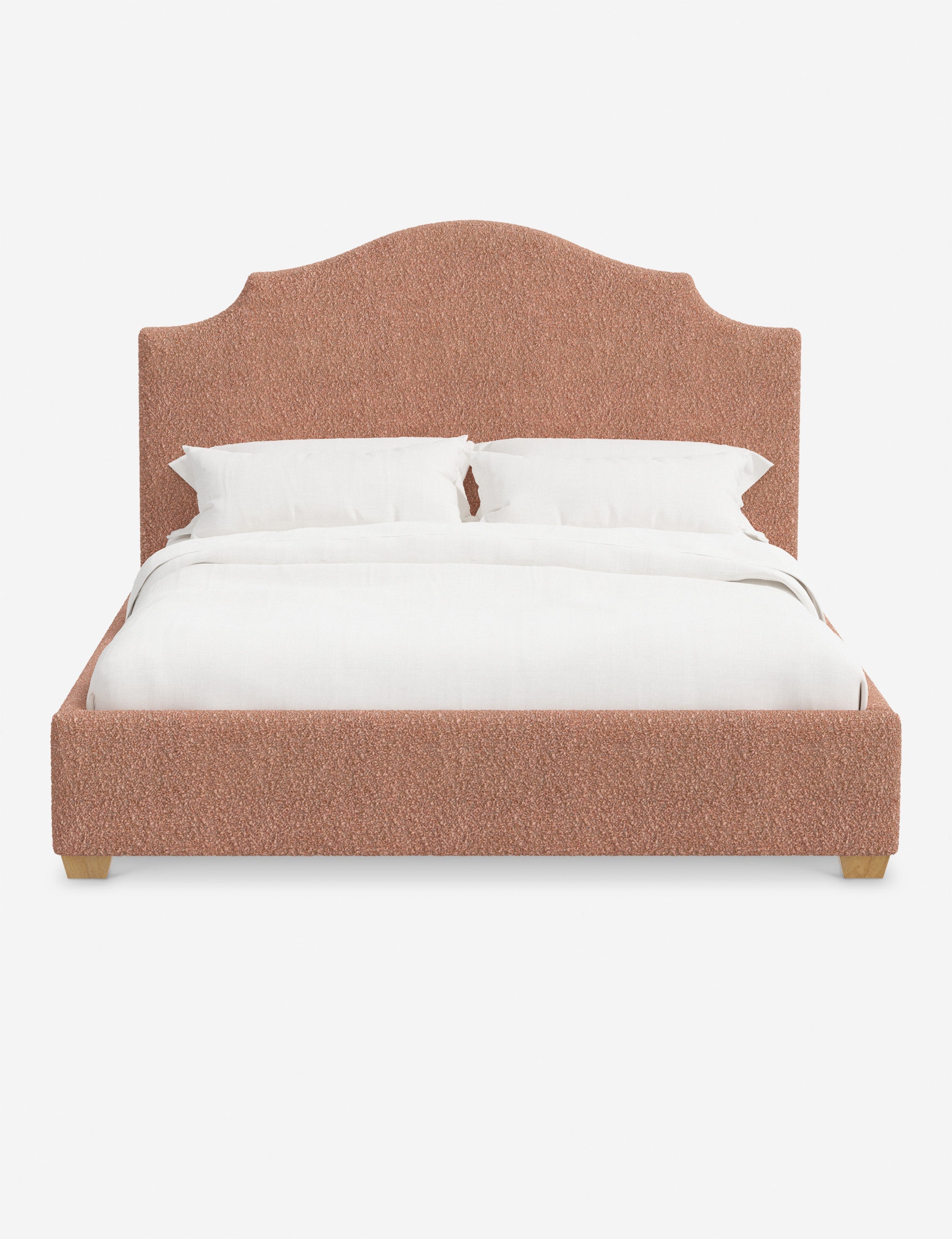 Pavo Platform Bed | Mission-Style Arch, Upholstered Headboard