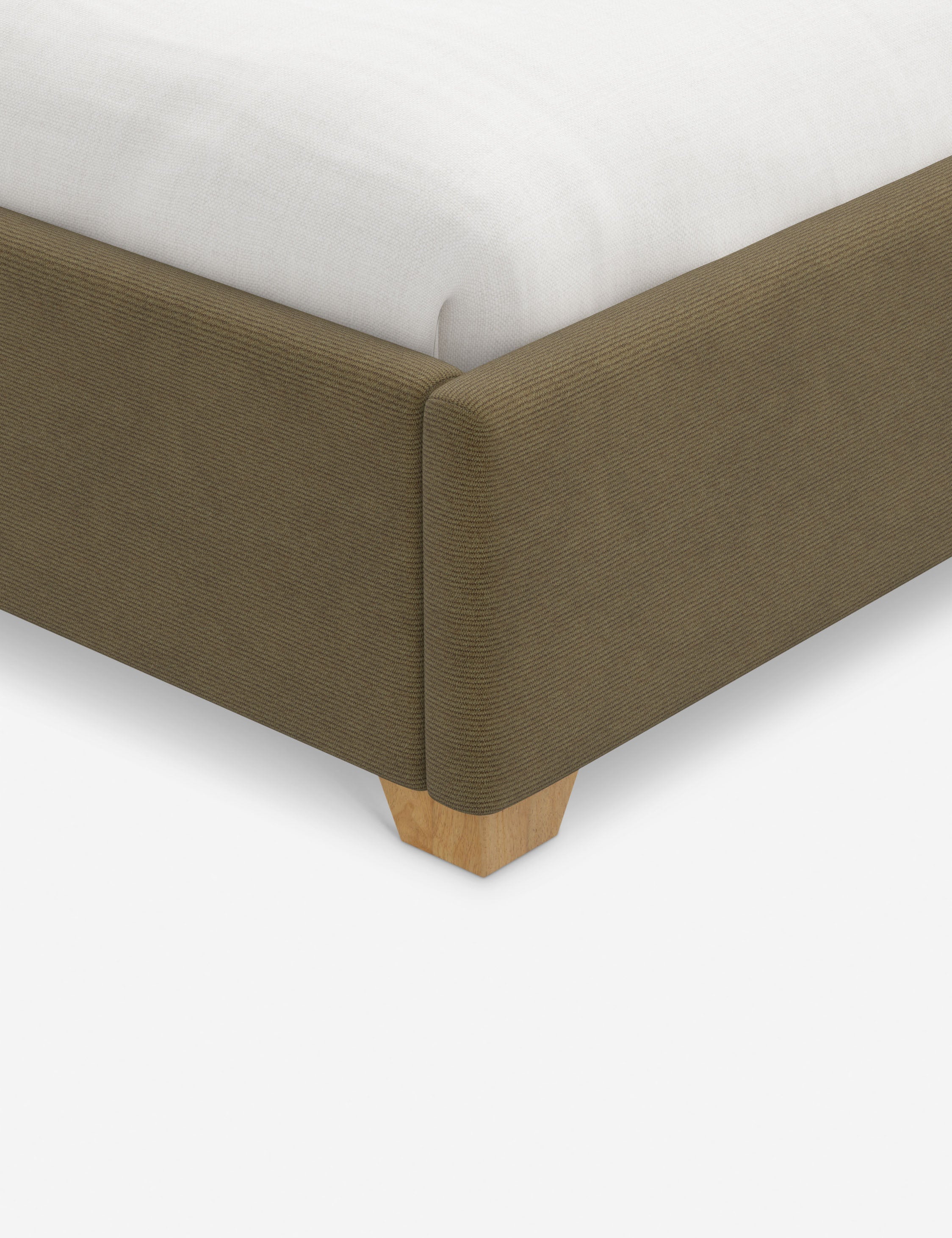 Pavo Platform Bed | Mission-Style Arch, Upholstered Headboard