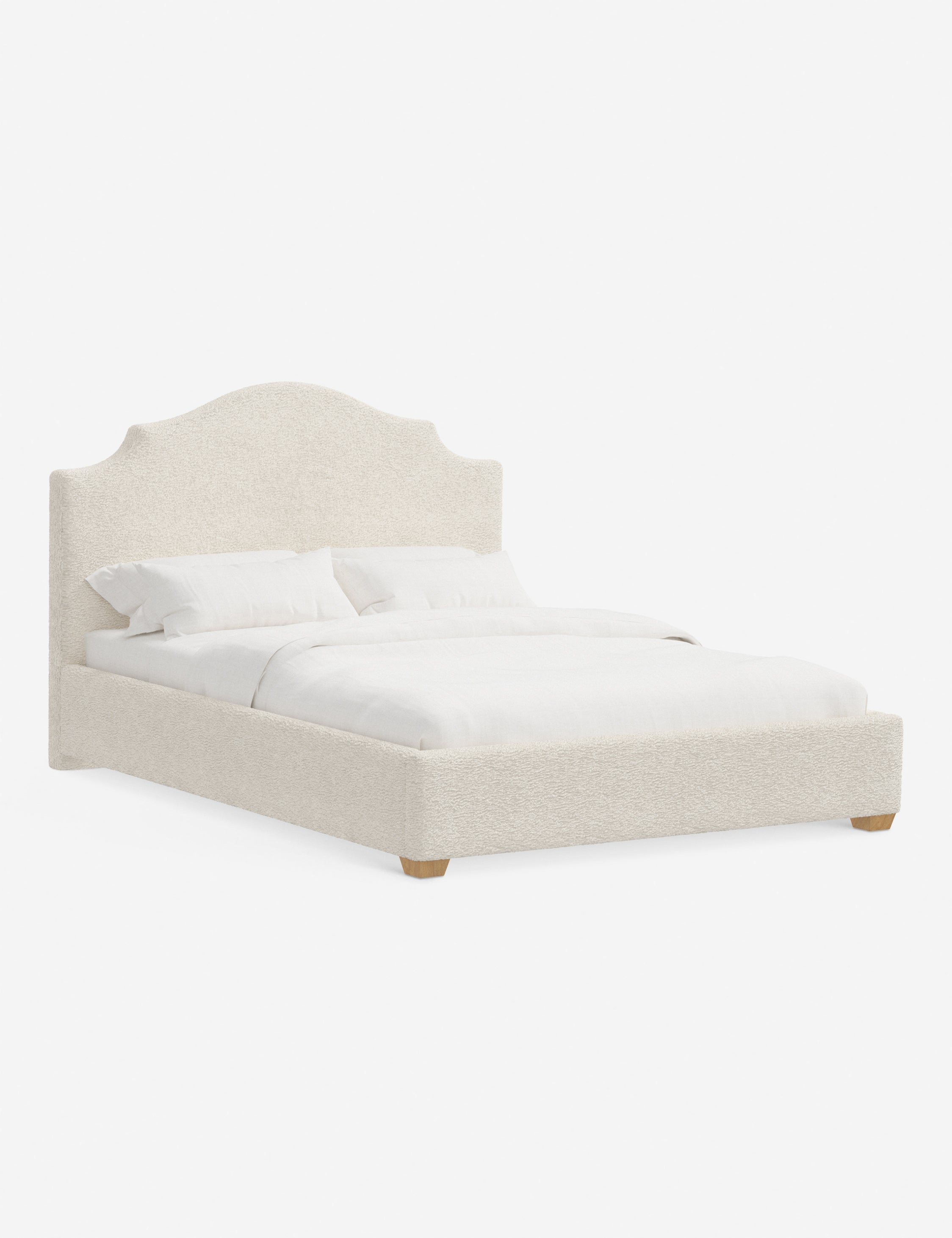 Pavo Platform Bed | Mission-Style Arch, Upholstered Headboard