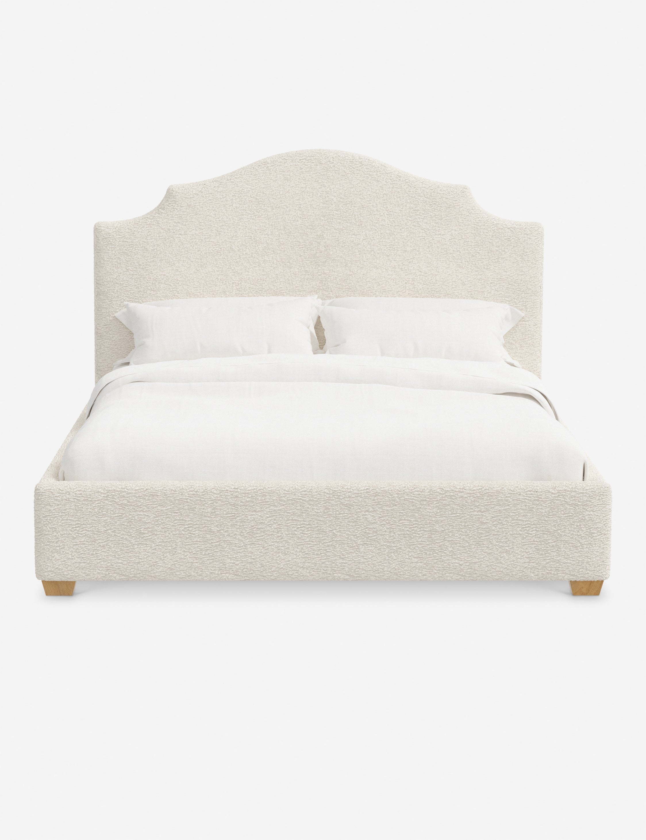 Pavo Platform Bed | Mission-Style Arch, Upholstered Headboard