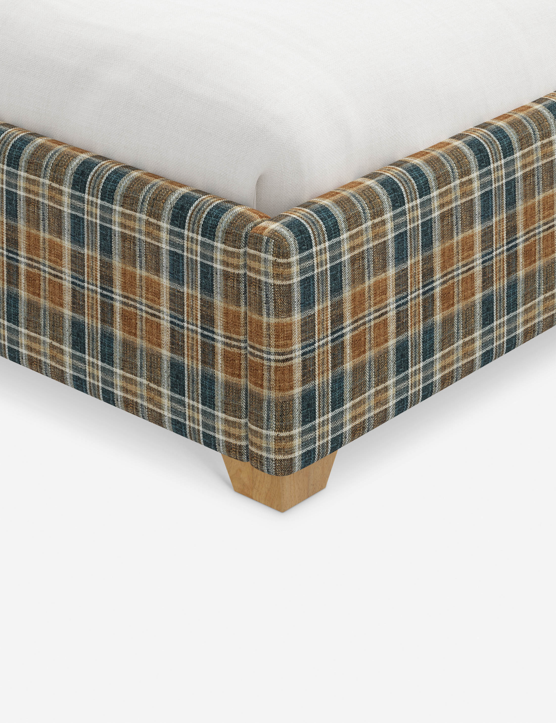 Pavo Platform Bed | Mission-Style Arch, Upholstered Headboard