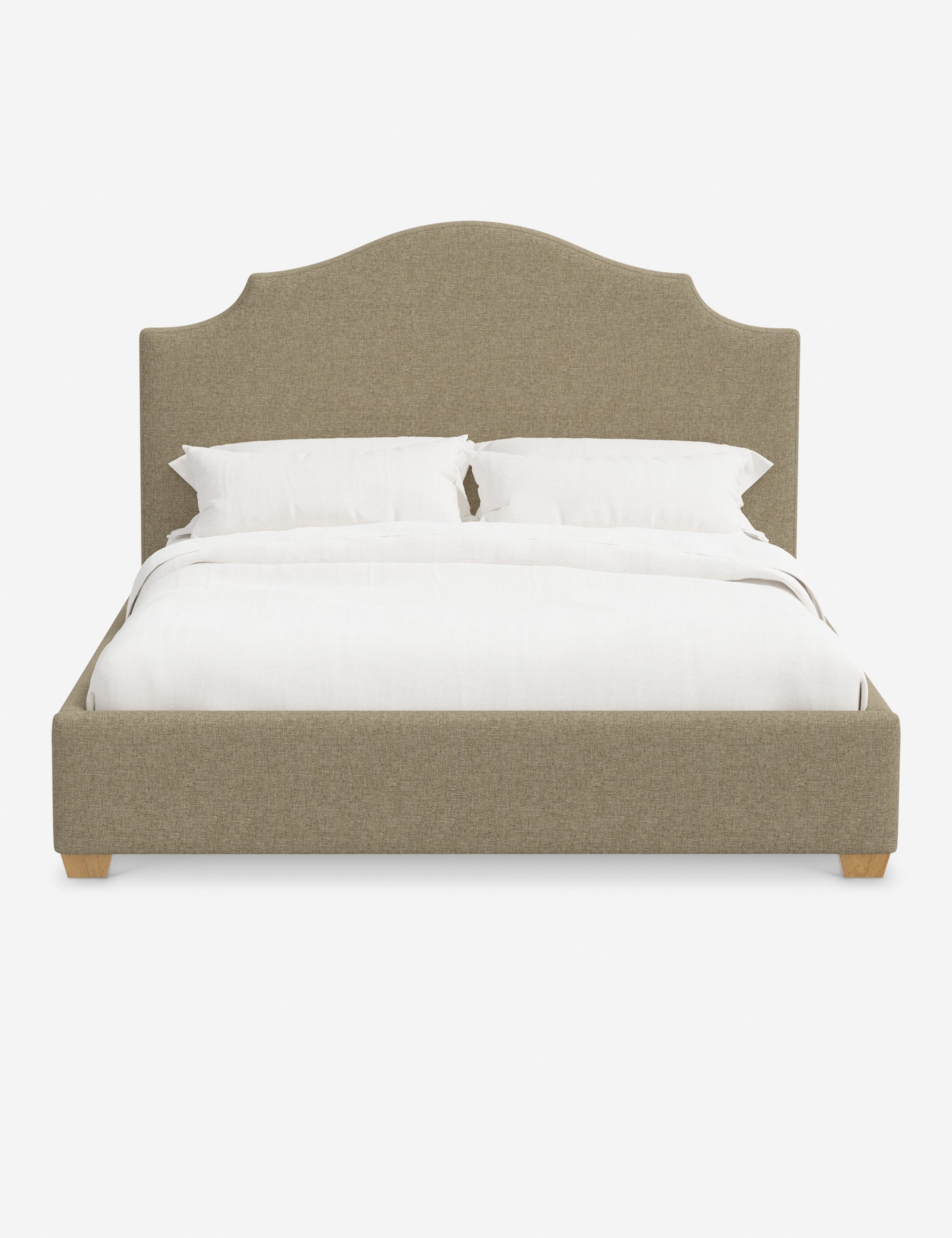 Pavo Platform Bed | Mission-Style Arch, Upholstered Headboard