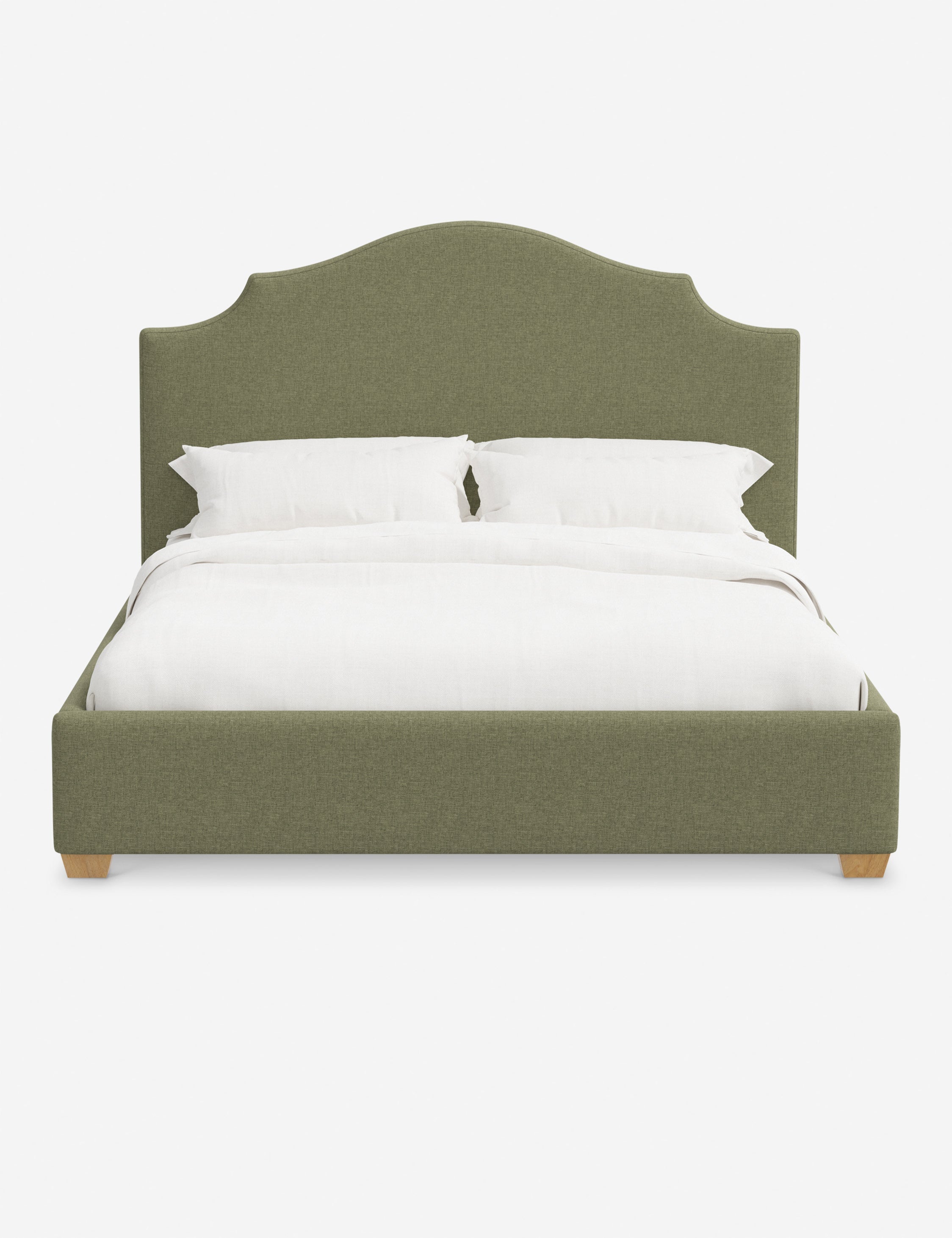 Pavo Platform Bed | Mission-Style Arch, Upholstered Headboard
