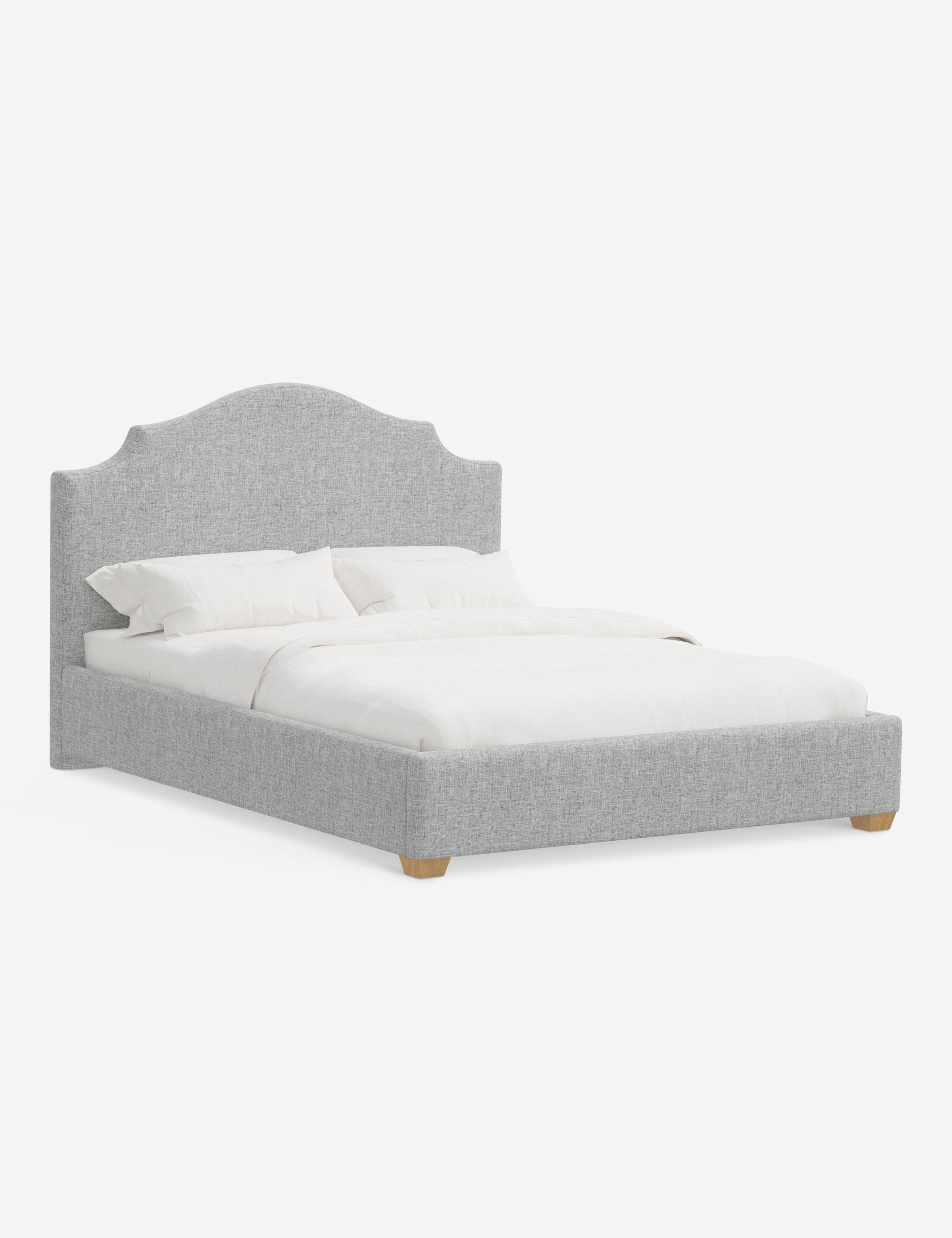 Pavo Platform Bed | Mission-Style Arch, Upholstered Headboard