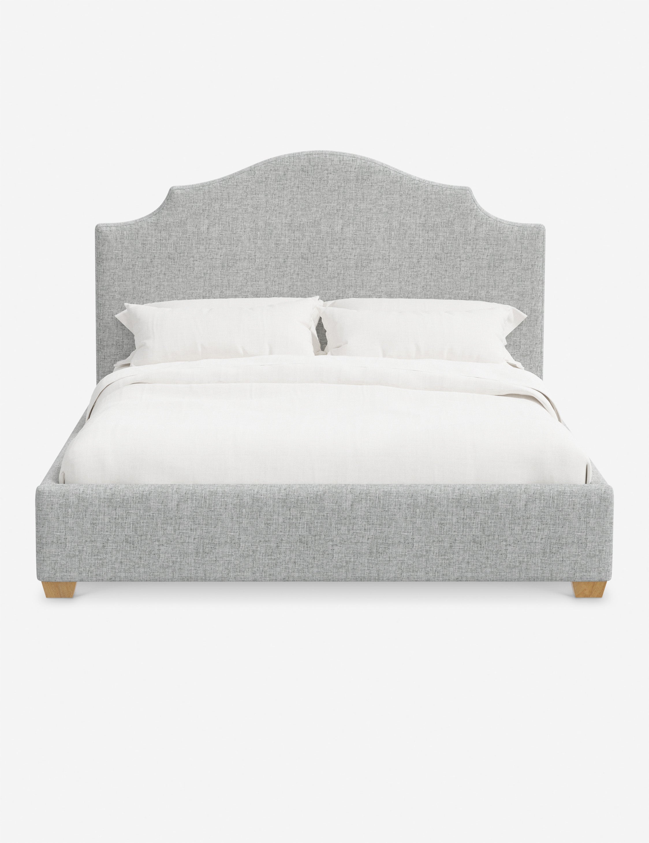 Pavo Platform Bed | Mission-Style Arch, Upholstered Headboard