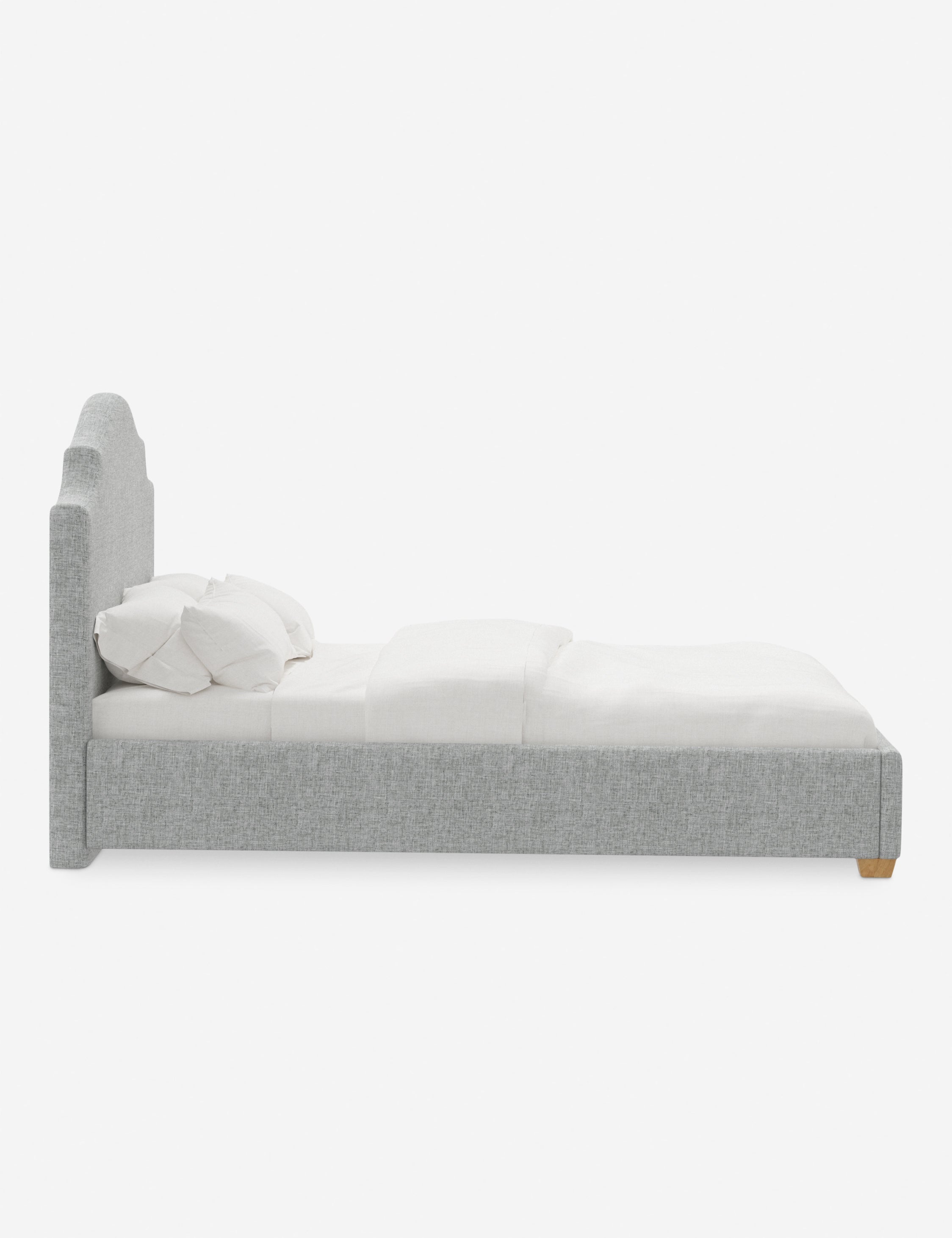 Pavo Platform Bed | Mission-Style Arch, Upholstered Headboard