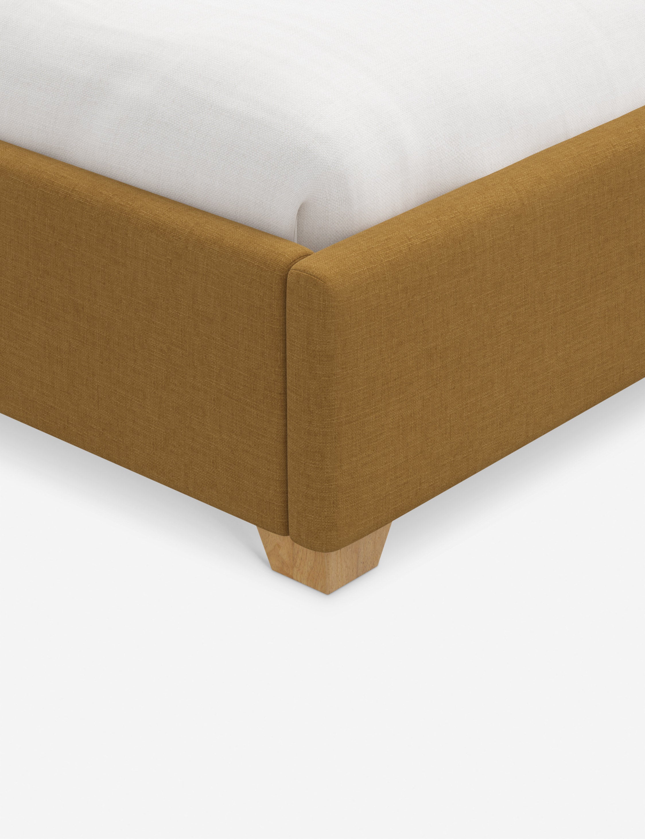 Pavo Platform Bed | Mission-Style Arch, Upholstered Headboard