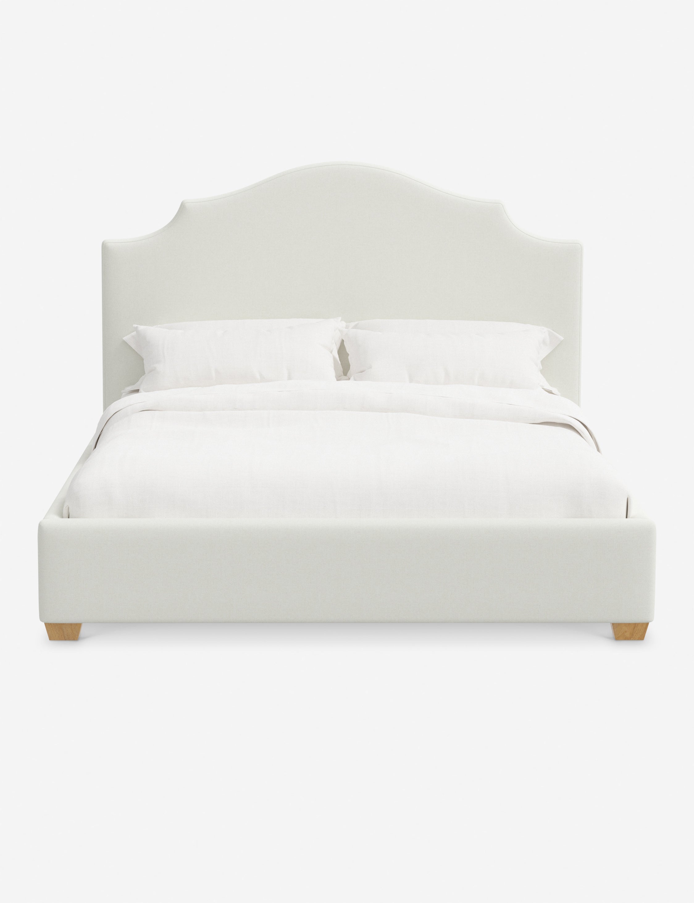 Pavo Platform Bed | Mission-Style Arch, Upholstered Headboard