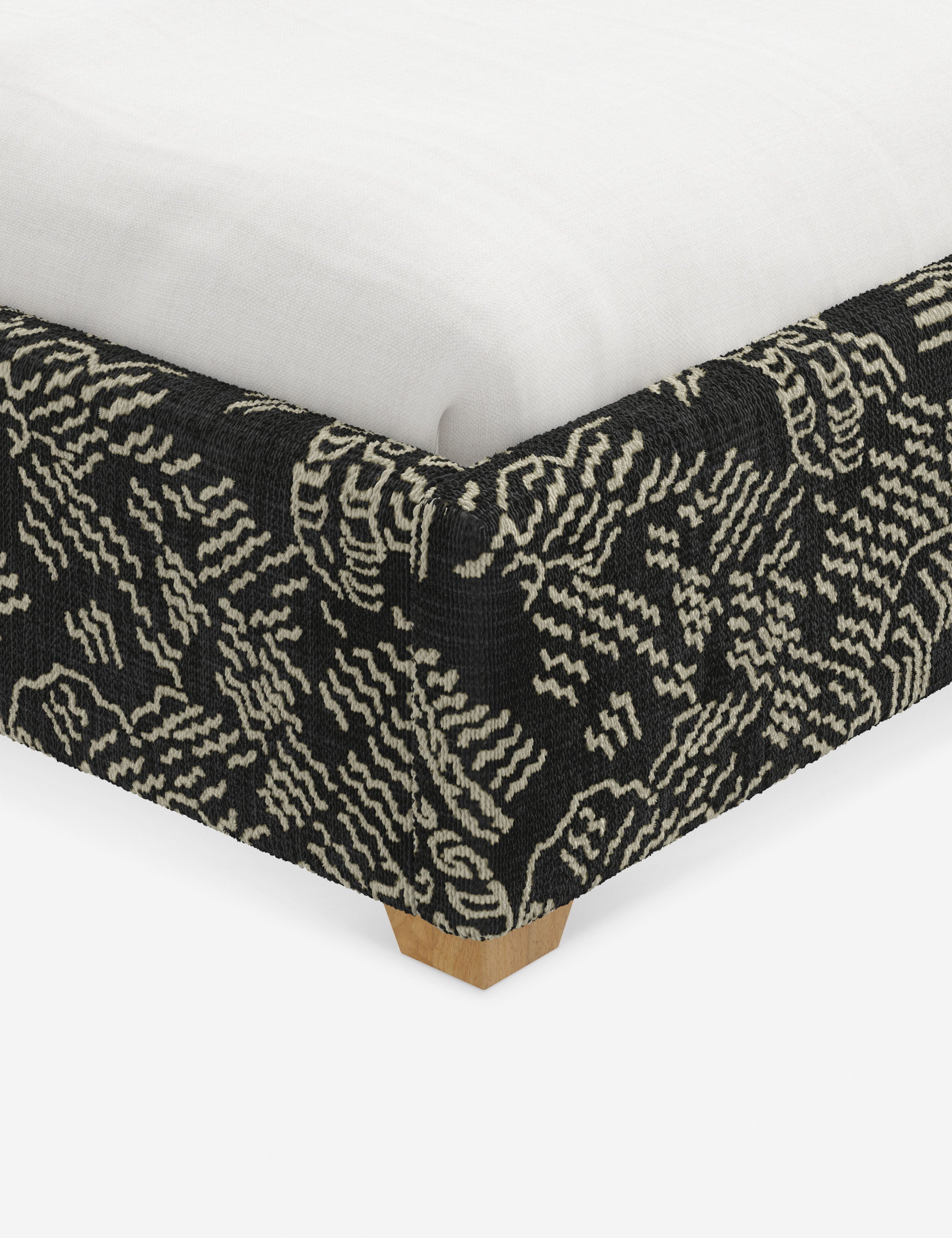 Pavo Platform Bed | Mission-Style Arch, Upholstered Headboard