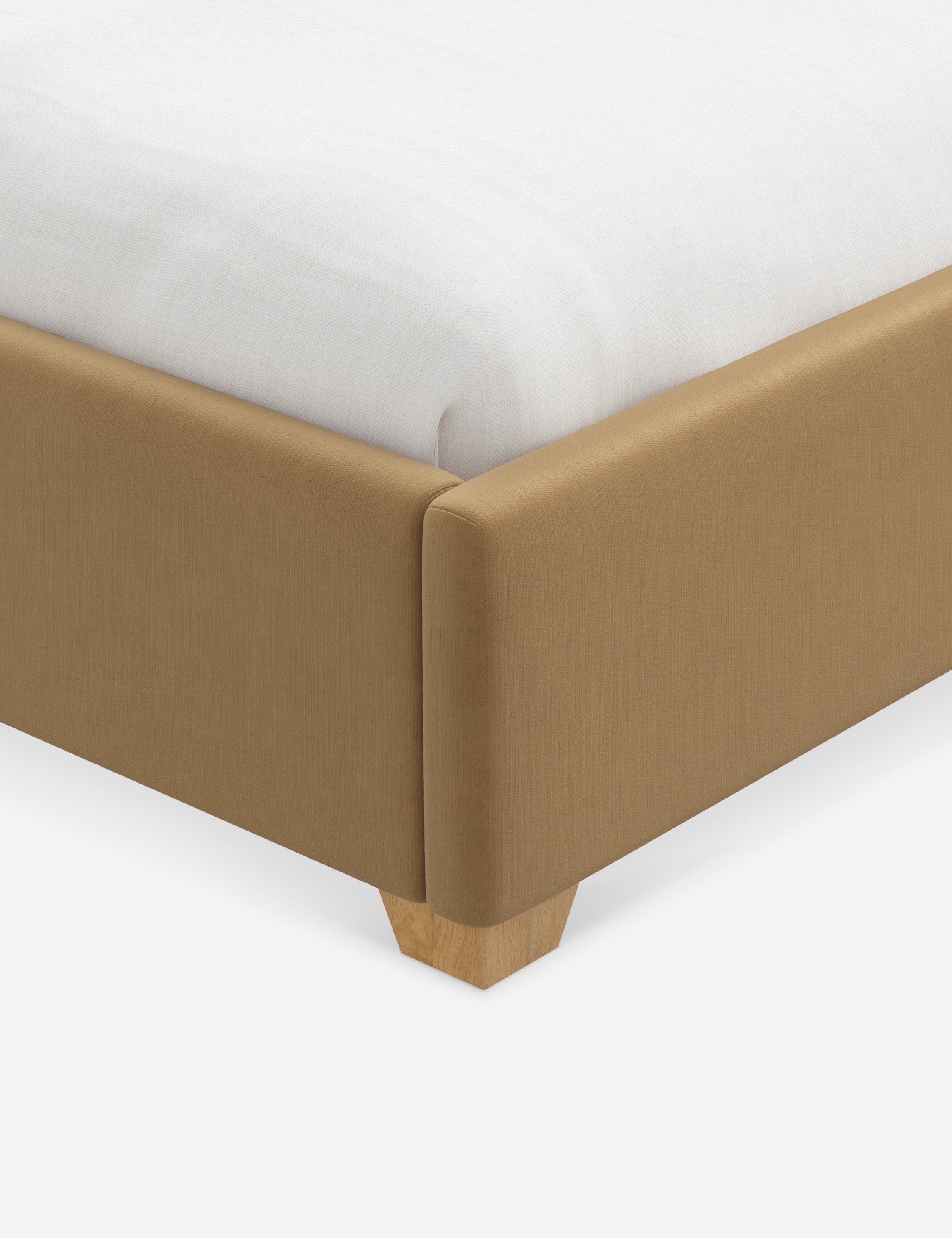 Pavo Platform Bed | Mission-Style Arch, Upholstered Headboard