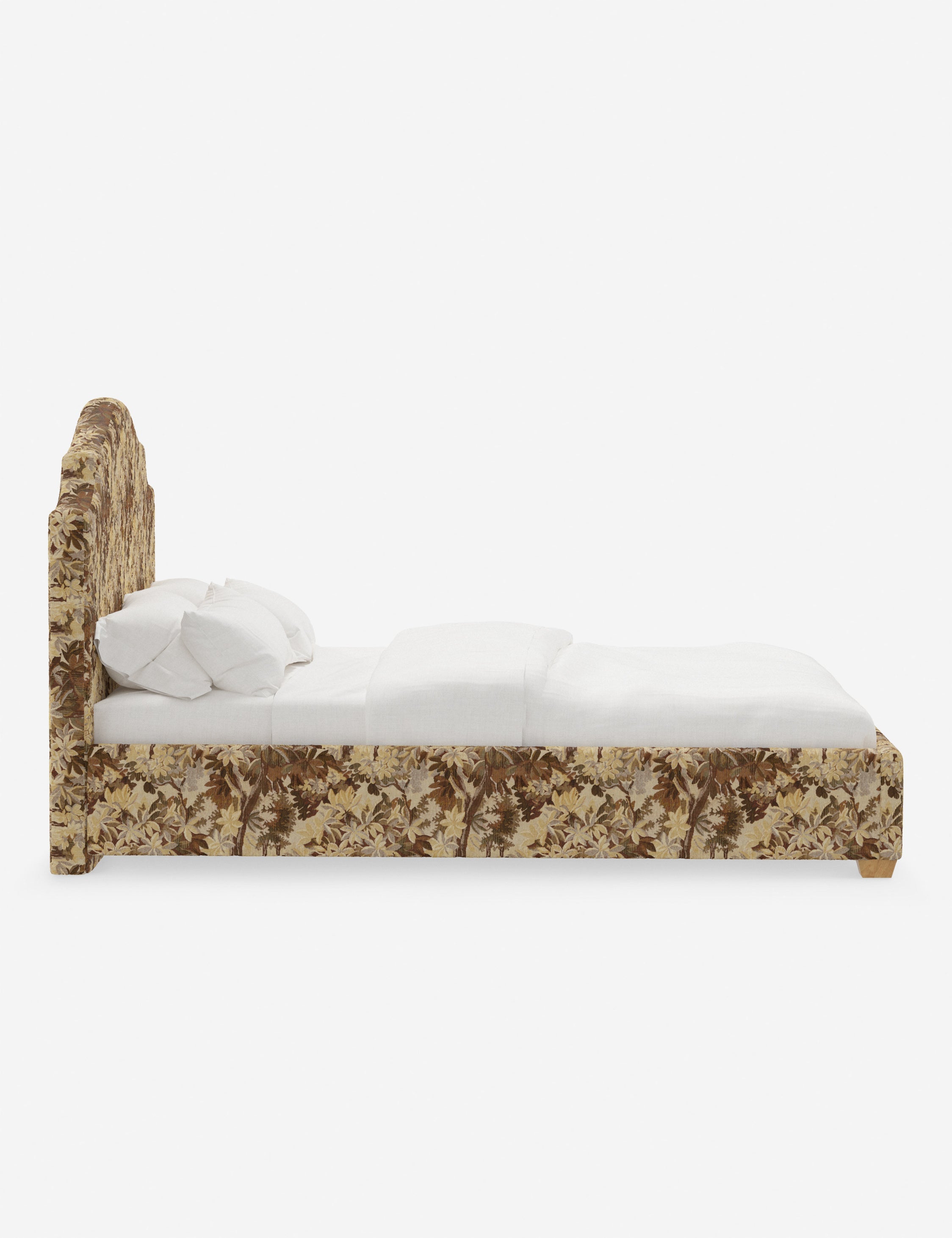 Pavo Platform Bed | Mission-Style Arch, Upholstered Headboard