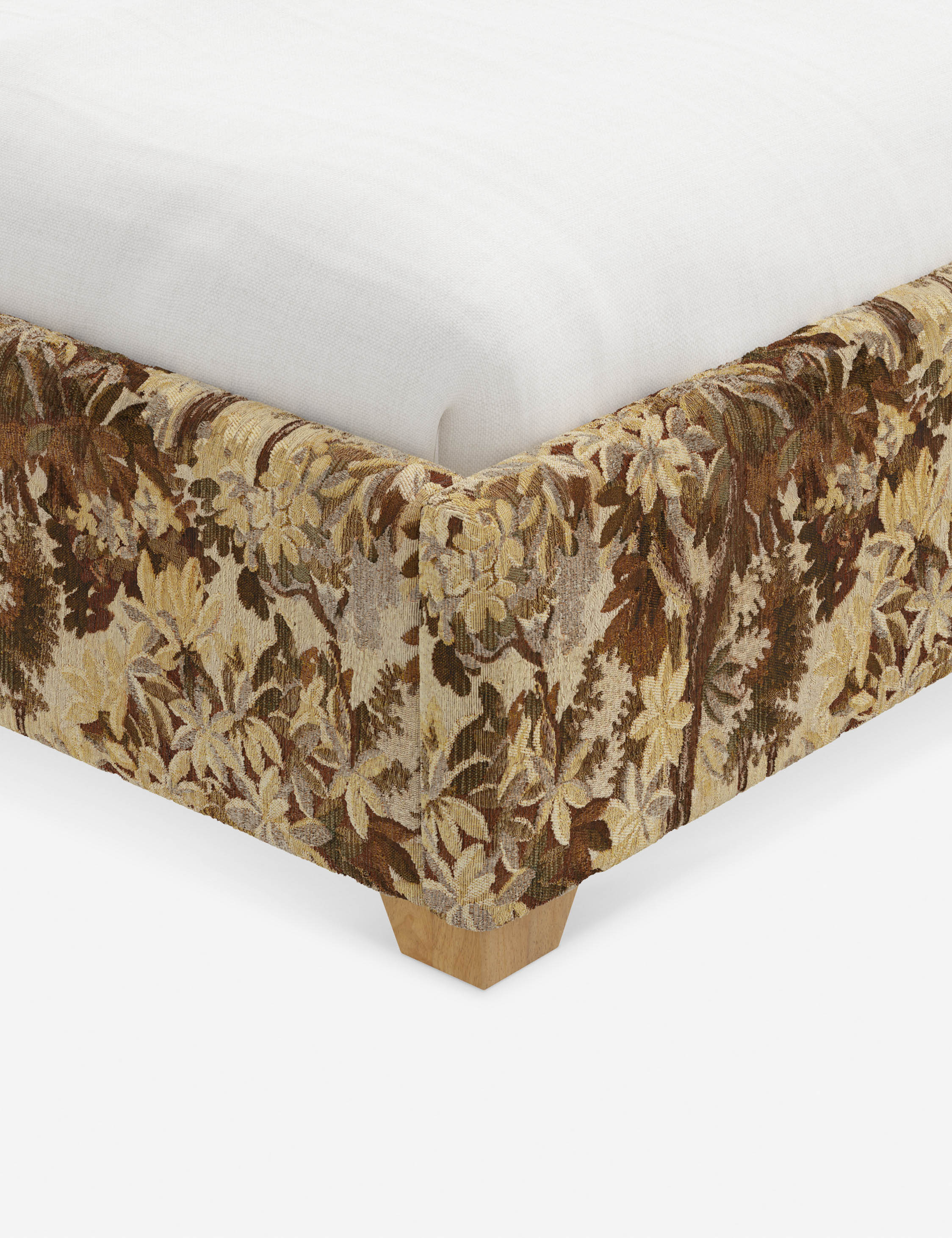 Pavo Platform Bed | Mission-Style Arch, Upholstered Headboard