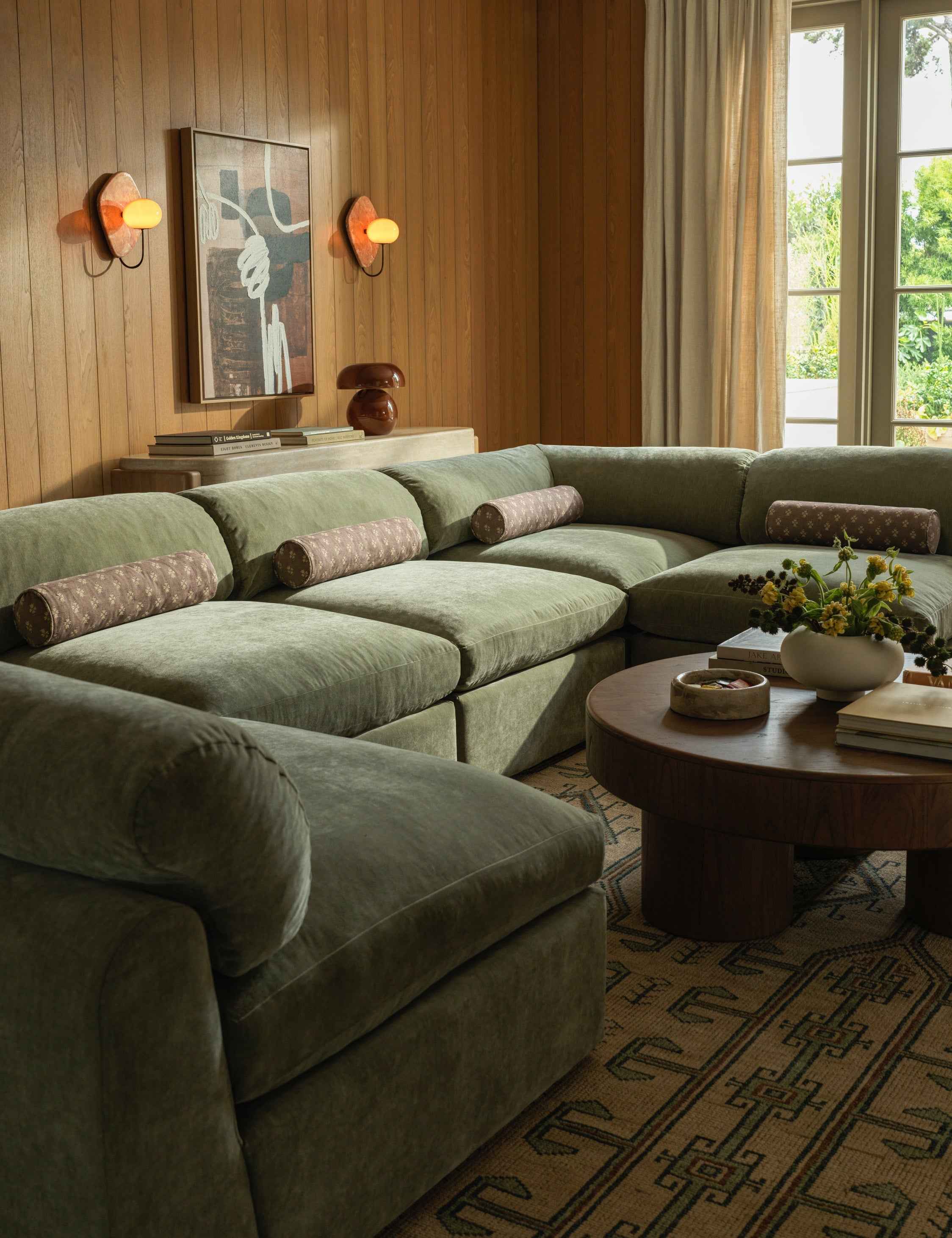 Riva Jacquard Pillow | Delicate Floral Design, Textural Detail