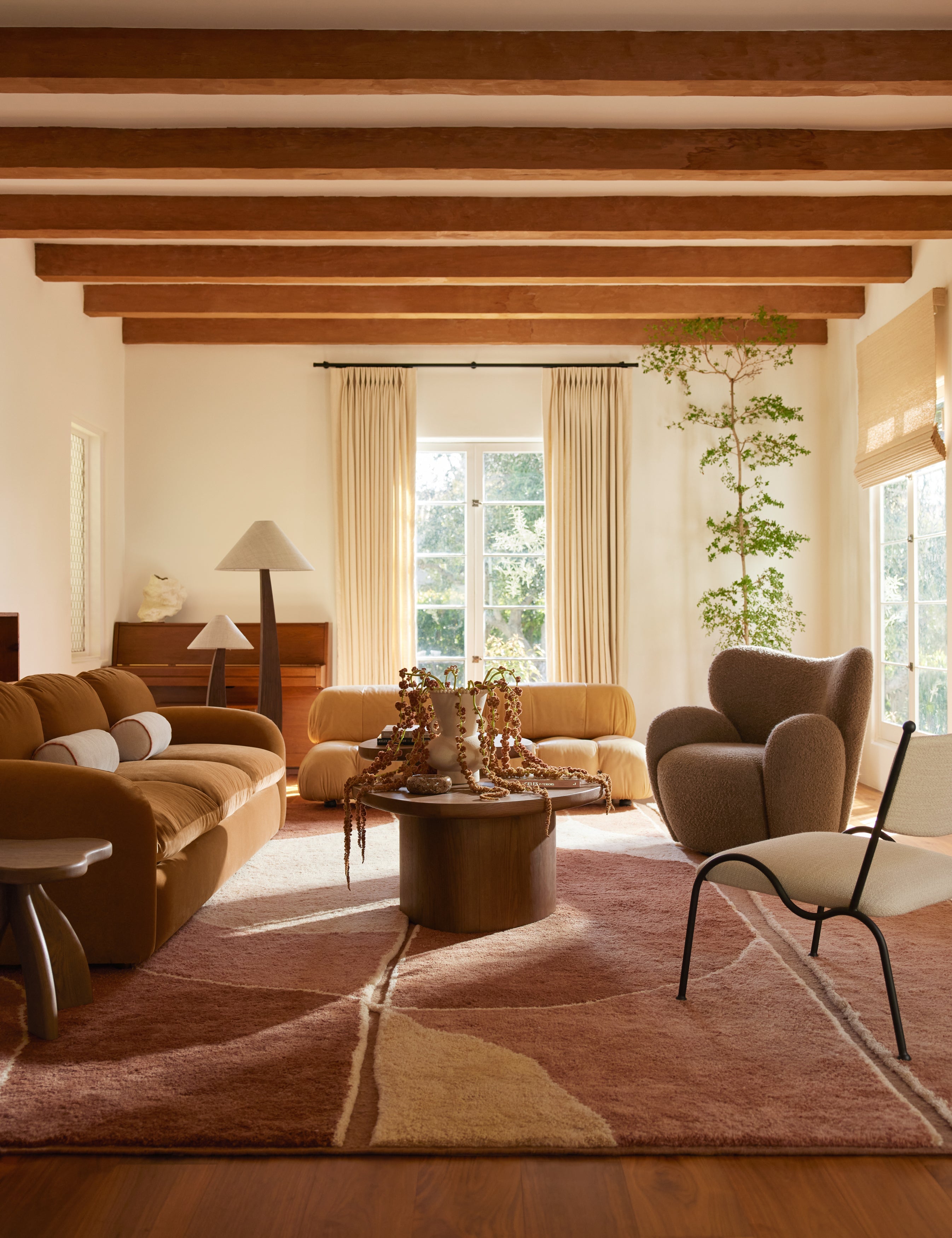 Alba Wool Rug | Hand-Knotted, Terracotta Hues