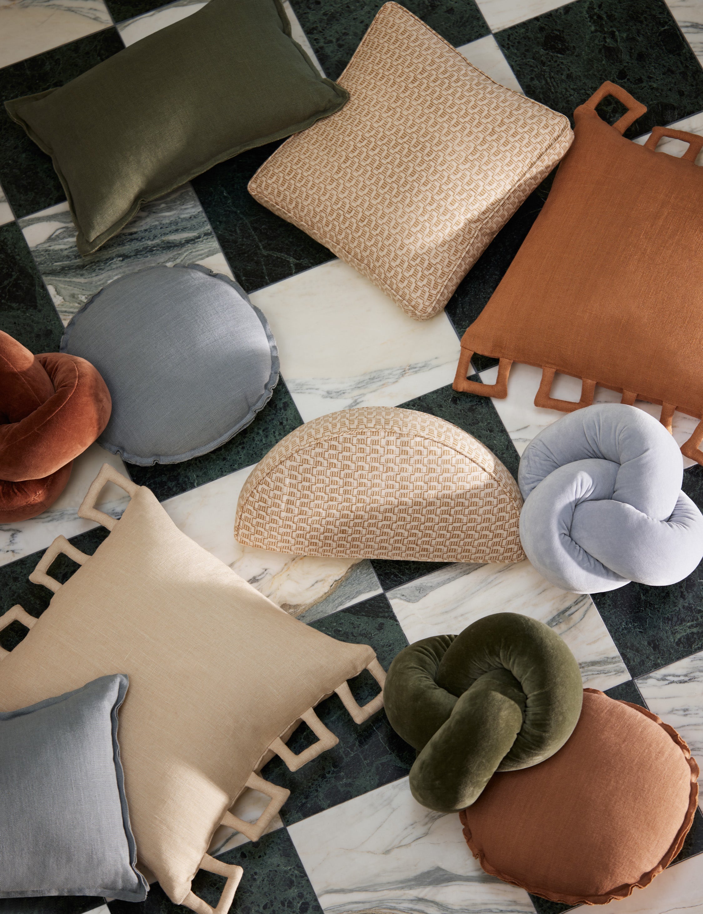 Dewey Velvet Pillow | Knotted Design, Chic Accent for Modern Decor