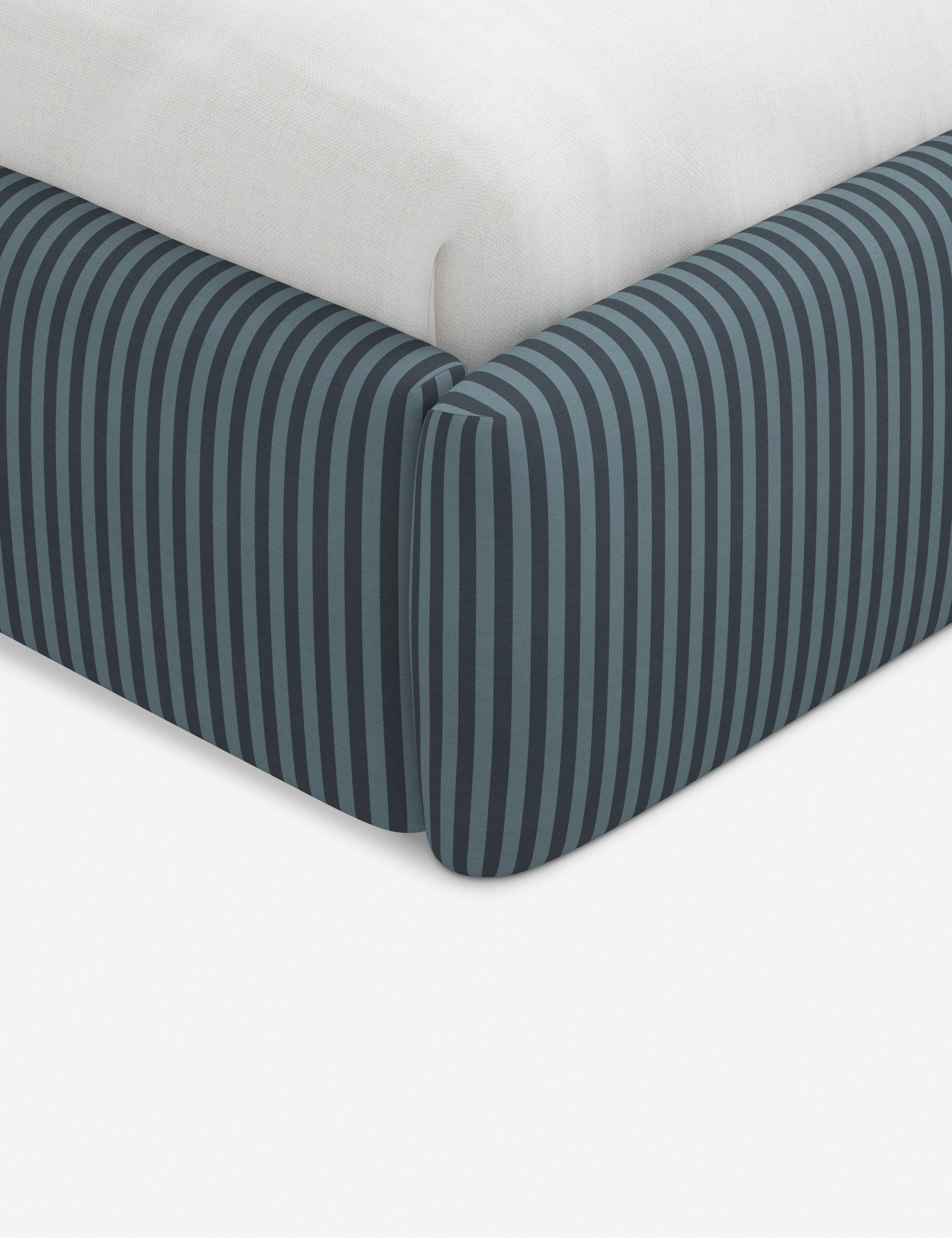 Bela Platform Bed | Upholstered, Low Rounded Headboard