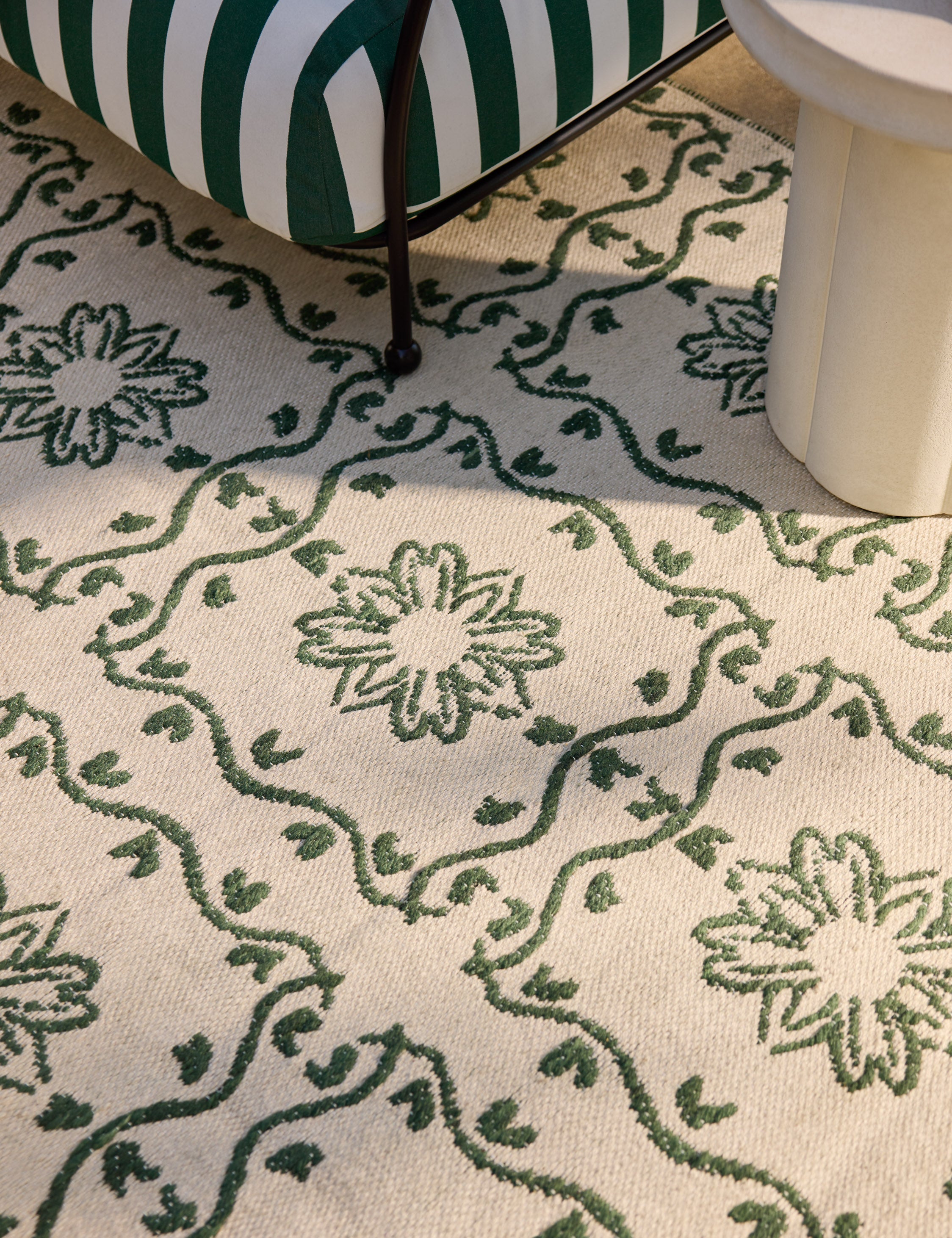 Haven Indoor/Outdoor Rug | Botanical Grid, Timeless Elegance