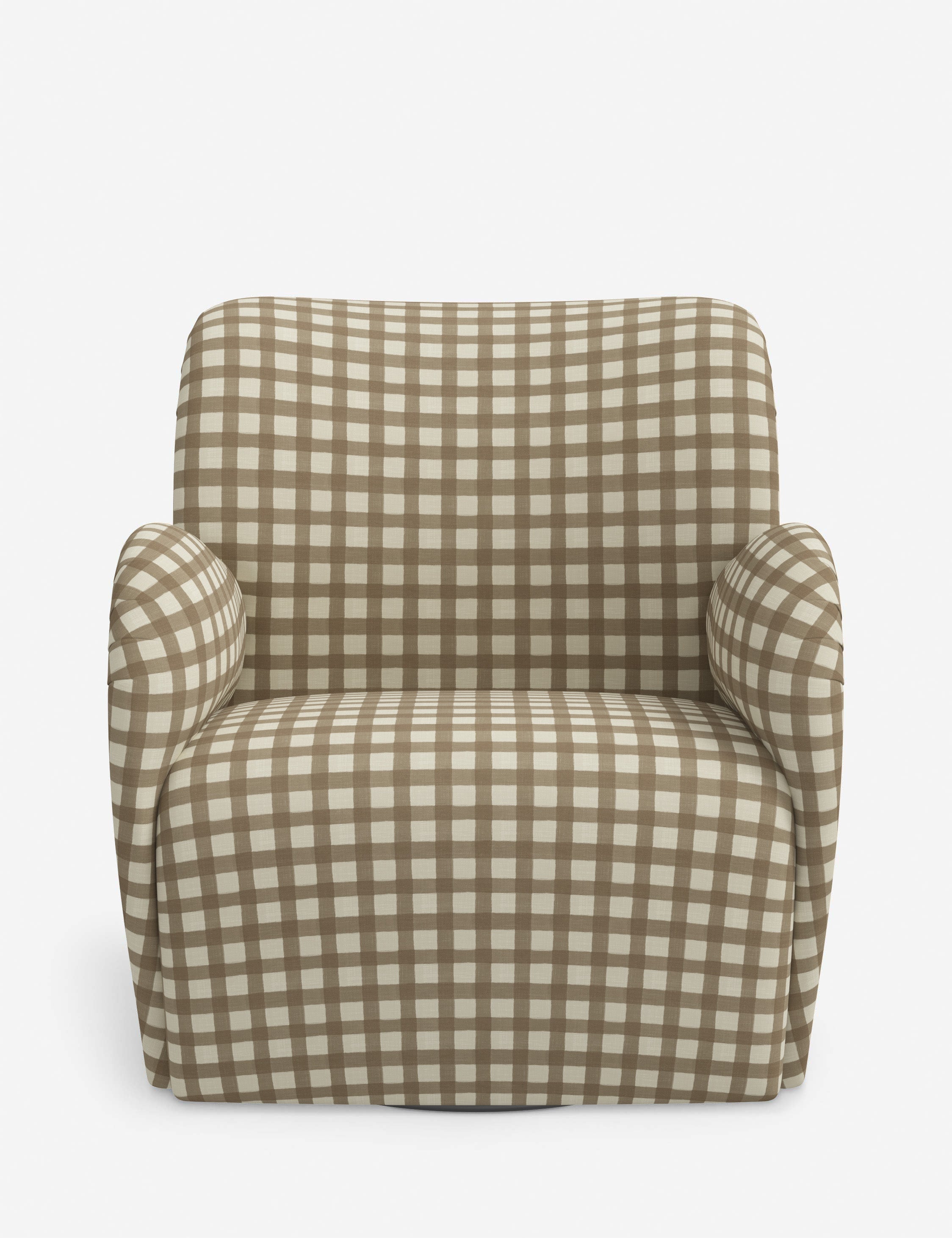 Bela Swivel Chair | Overstuffed Arms, Custom Upholstery