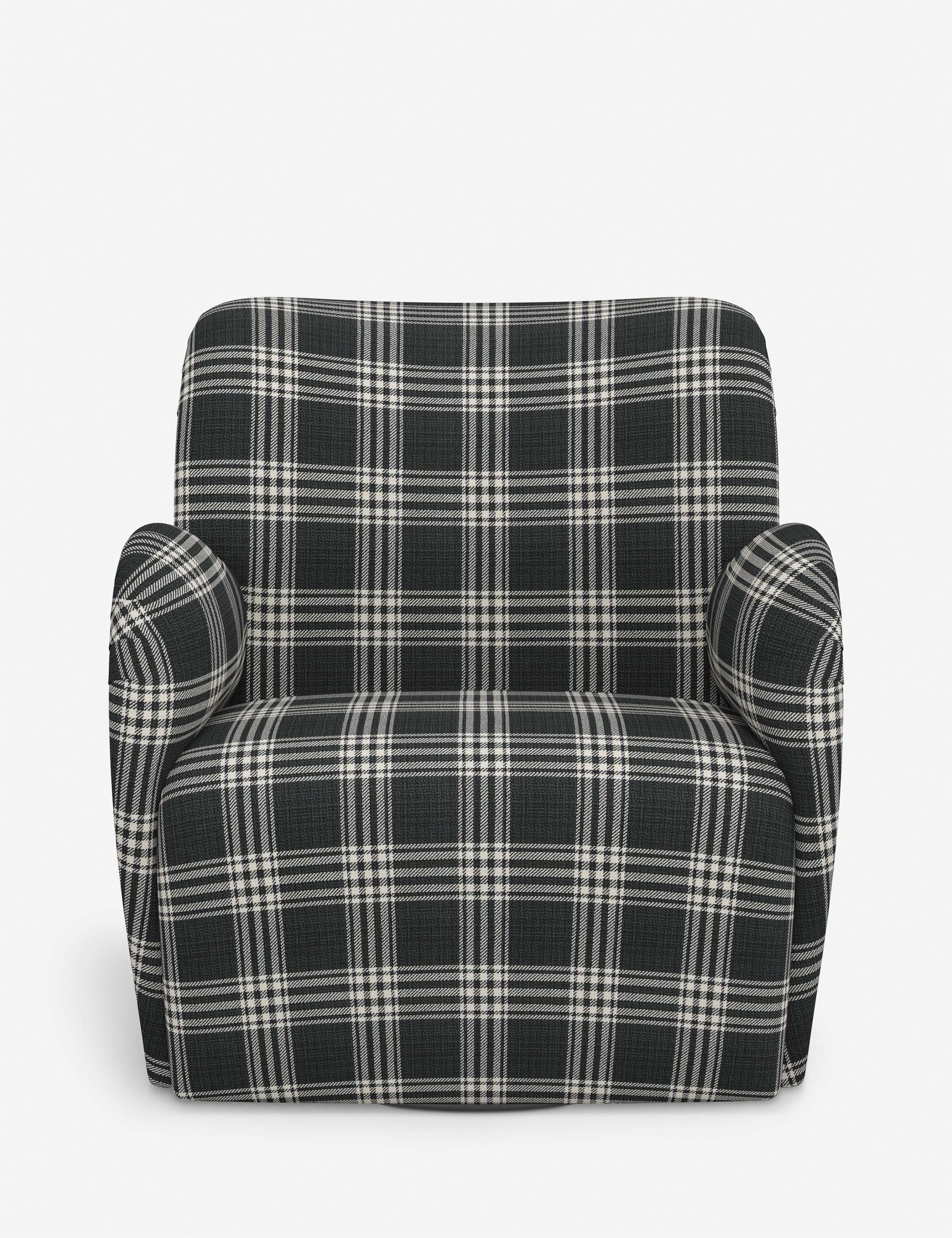 Bela Swivel Chair | Overstuffed Arms, Custom Upholstery