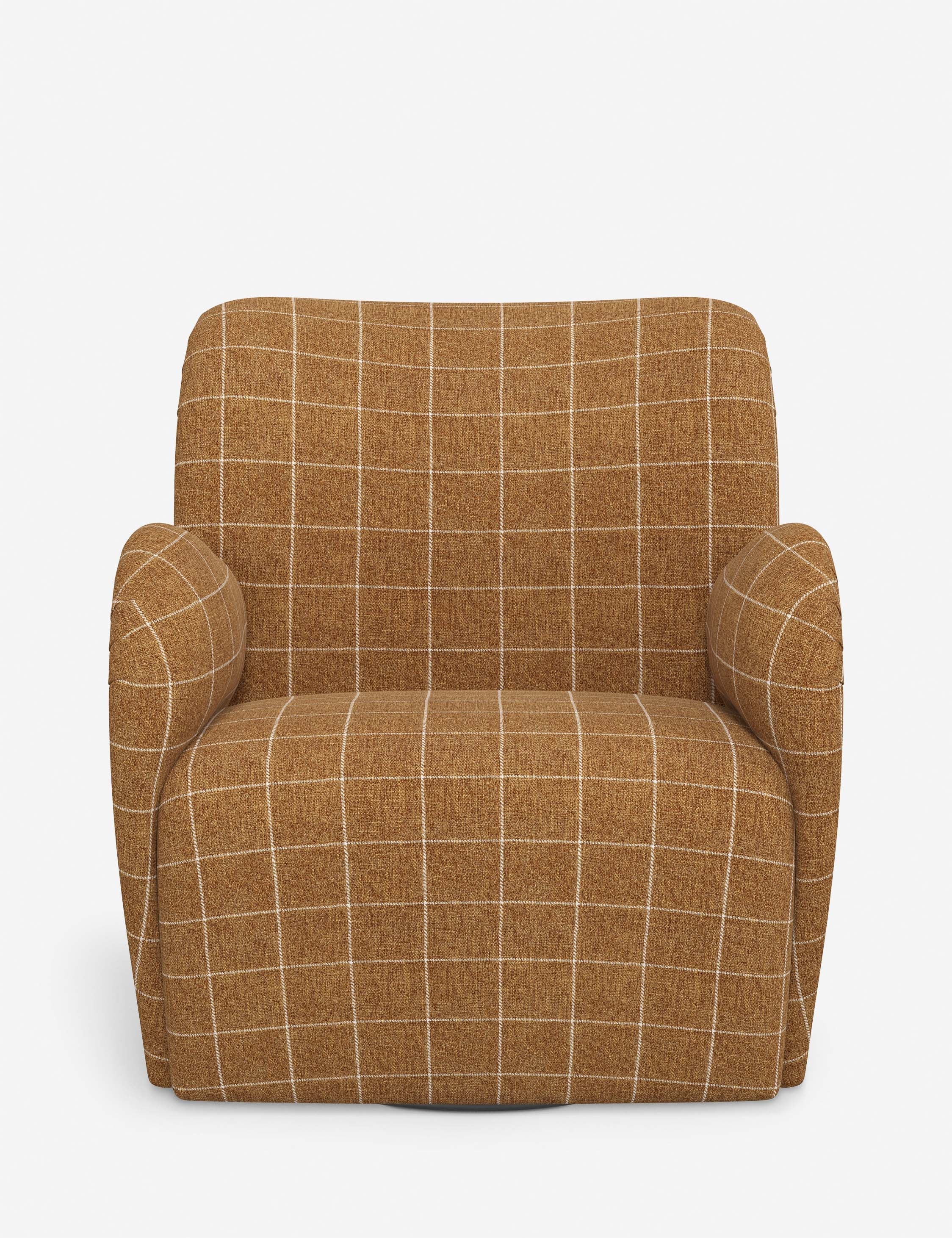 Bela Swivel Chair | Overstuffed Arms, Custom Upholstery