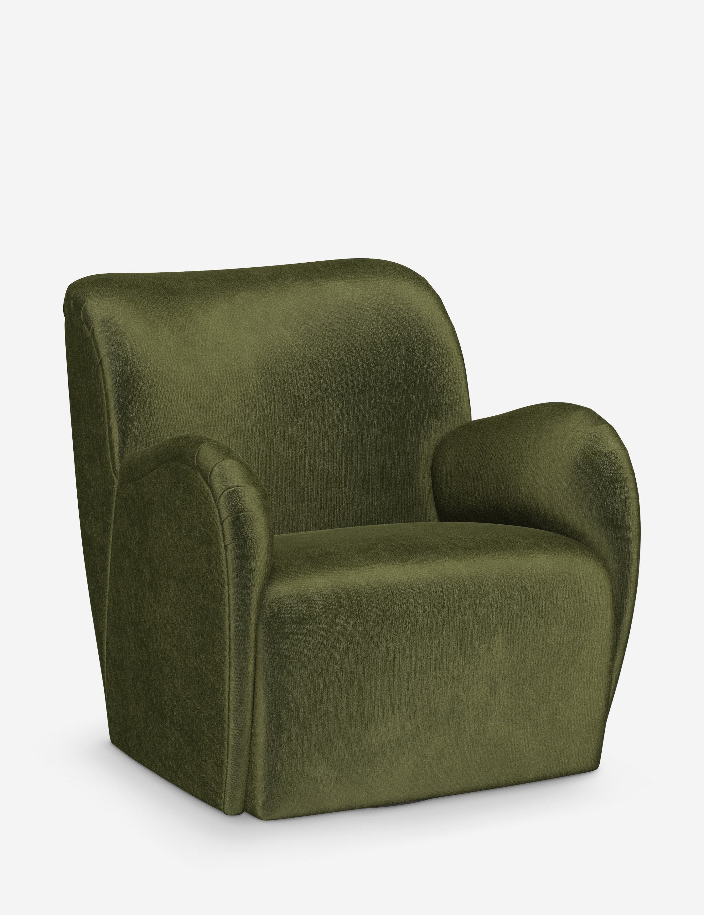 Bela Swivel Chair | Overstuffed Arms, Custom Upholstery