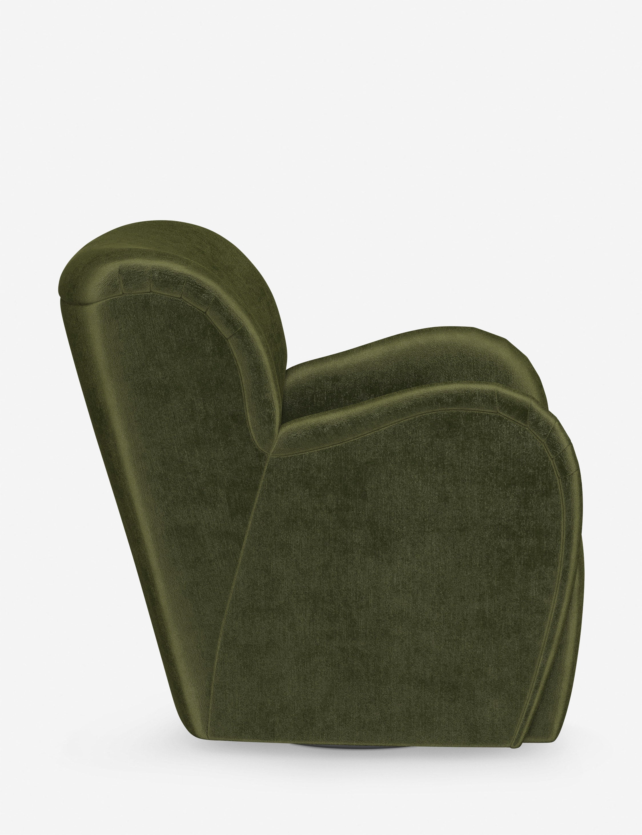 Bela Swivel Chair | Overstuffed Arms, Custom Upholstery