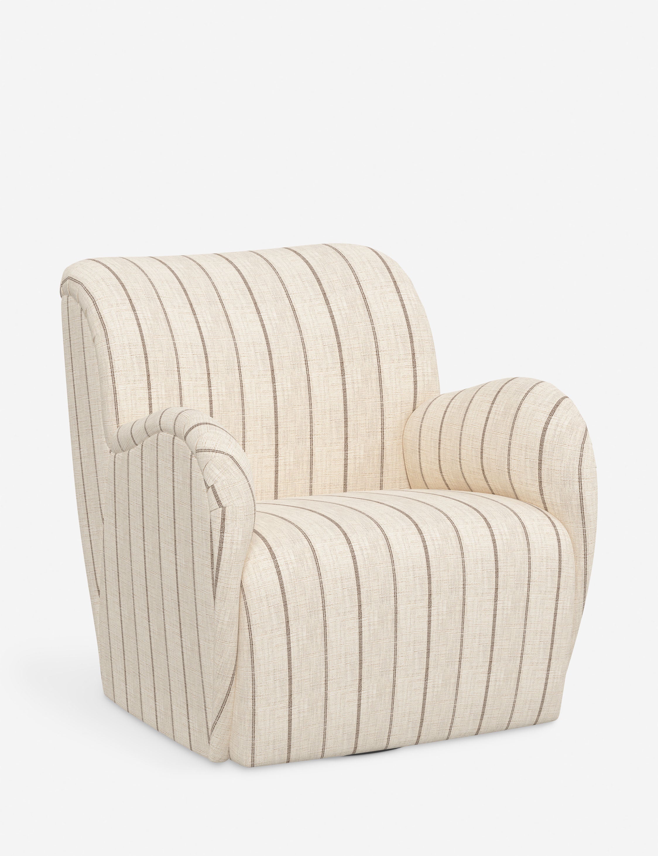 Bela Swivel Chair | Overstuffed Arms, Custom Upholstery
