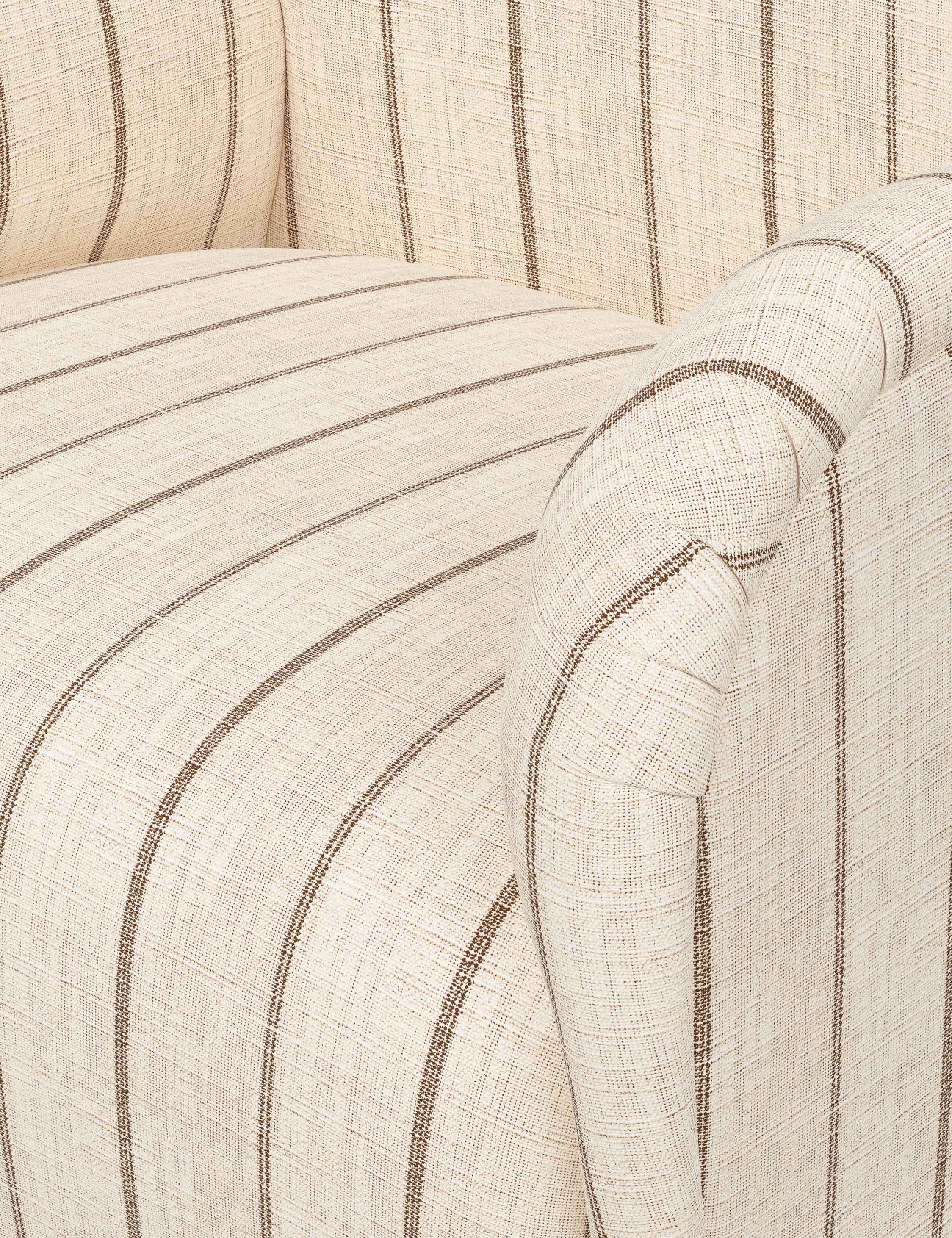 Bela Swivel Chair | Overstuffed Arms, Custom Upholstery