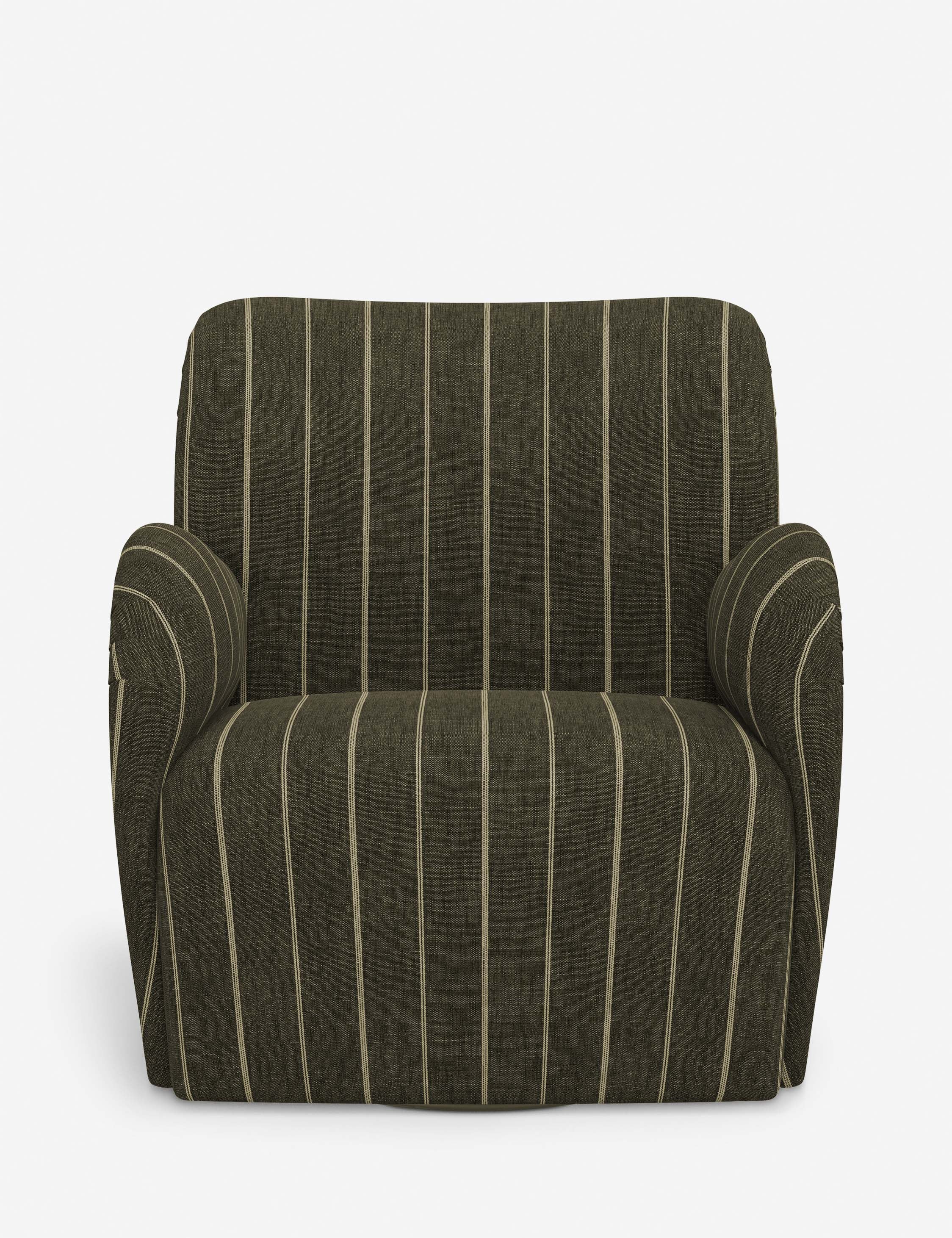 Bela Swivel Chair | Overstuffed Arms, Custom Upholstery