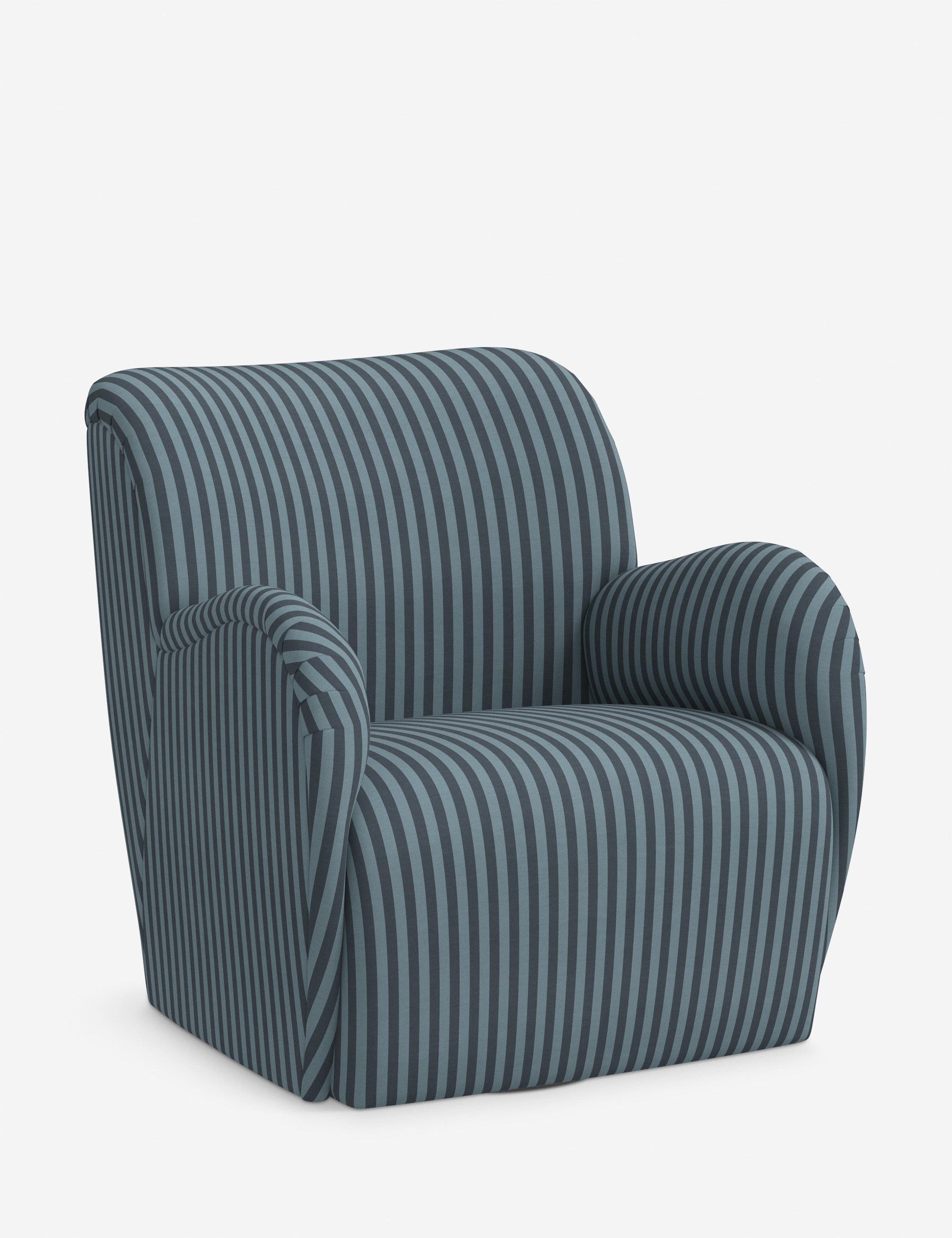 Bela Swivel Chair | Overstuffed Arms, Custom Upholstery