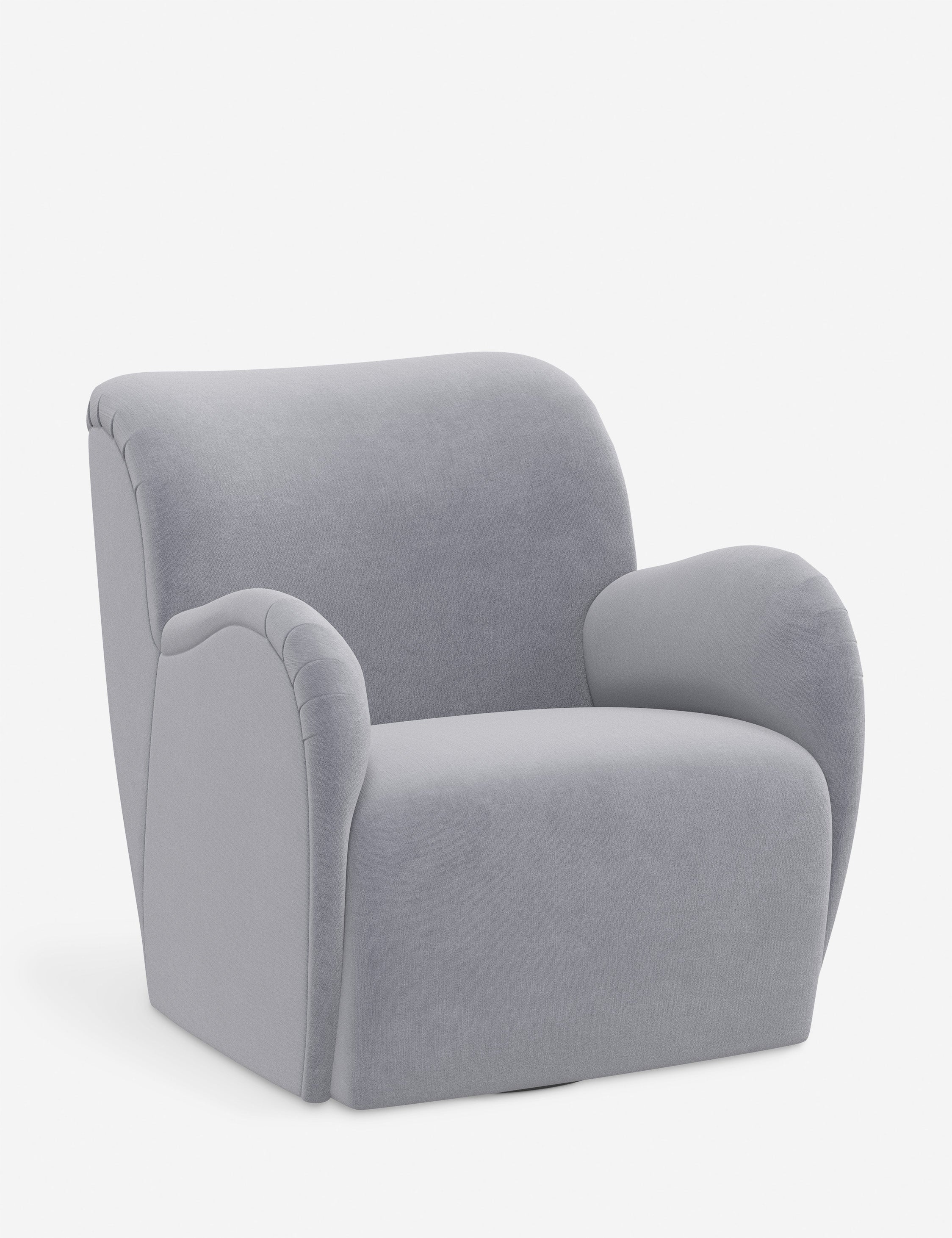 Bela Swivel Chair | Overstuffed Arms, Custom Upholstery