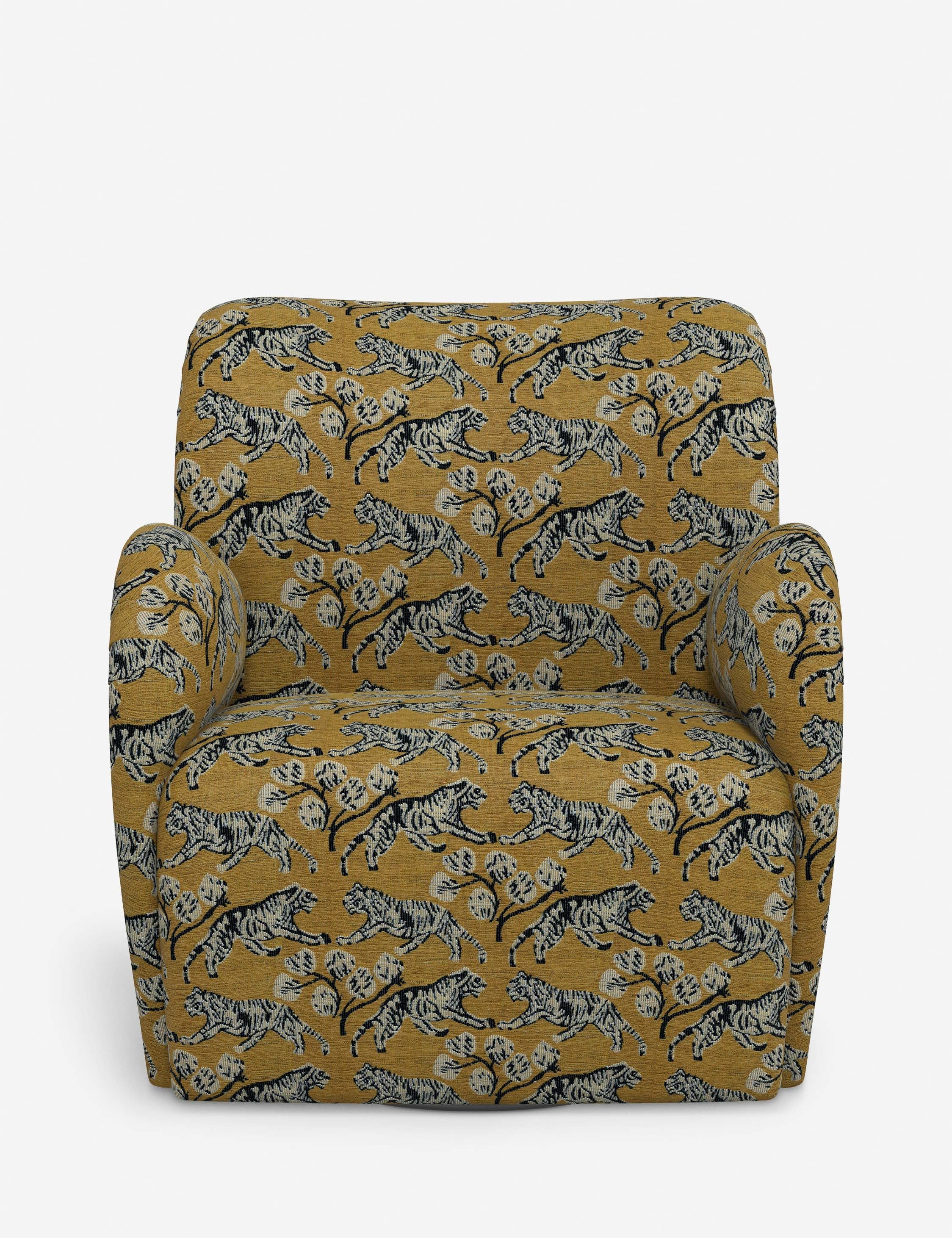 Bela Swivel Chair | Overstuffed Arms, Custom Upholstery