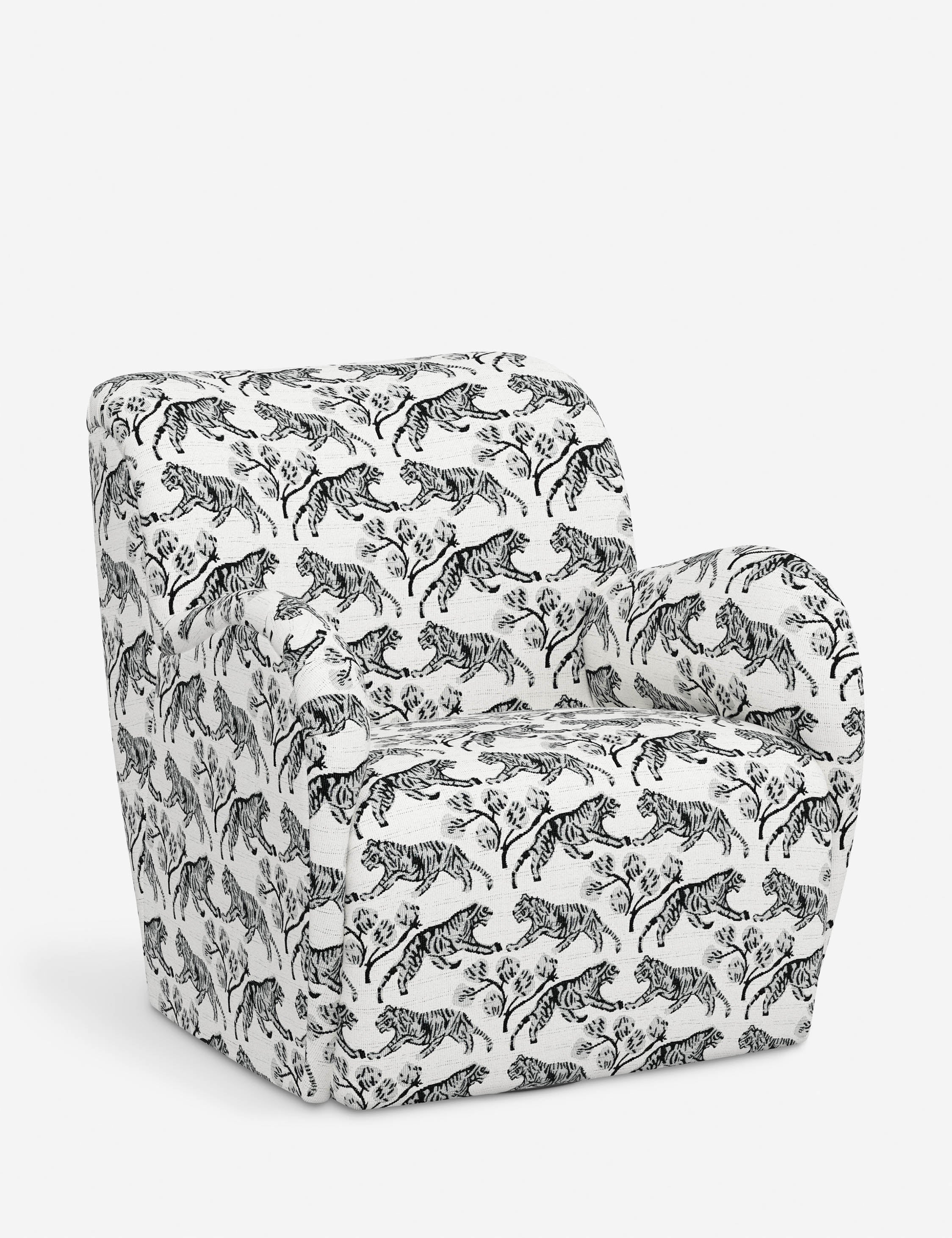 Bela Swivel Chair | Overstuffed Arms, Custom Upholstery